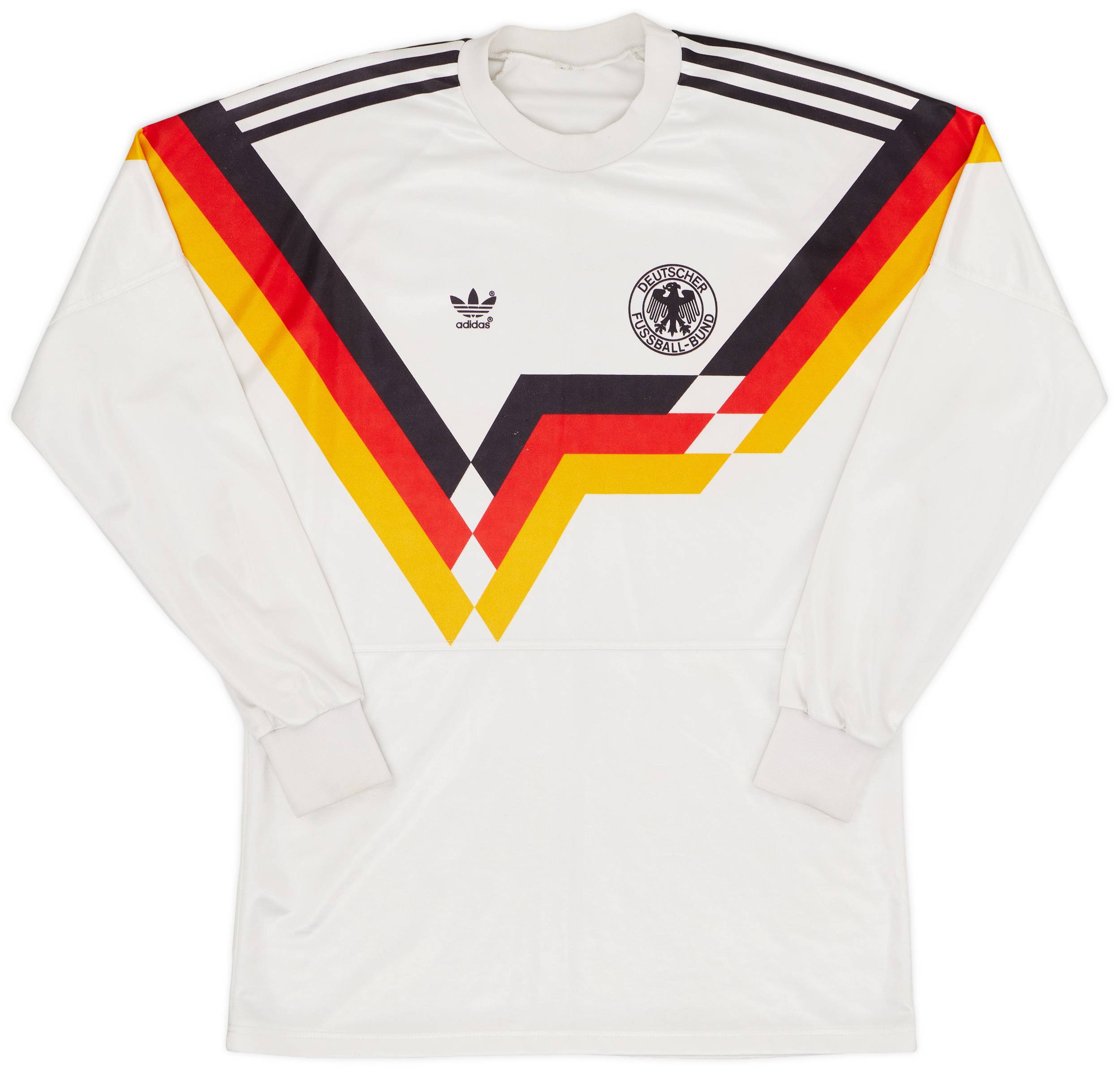 1988 91 West Germany Home L S Shirt 8 10 L