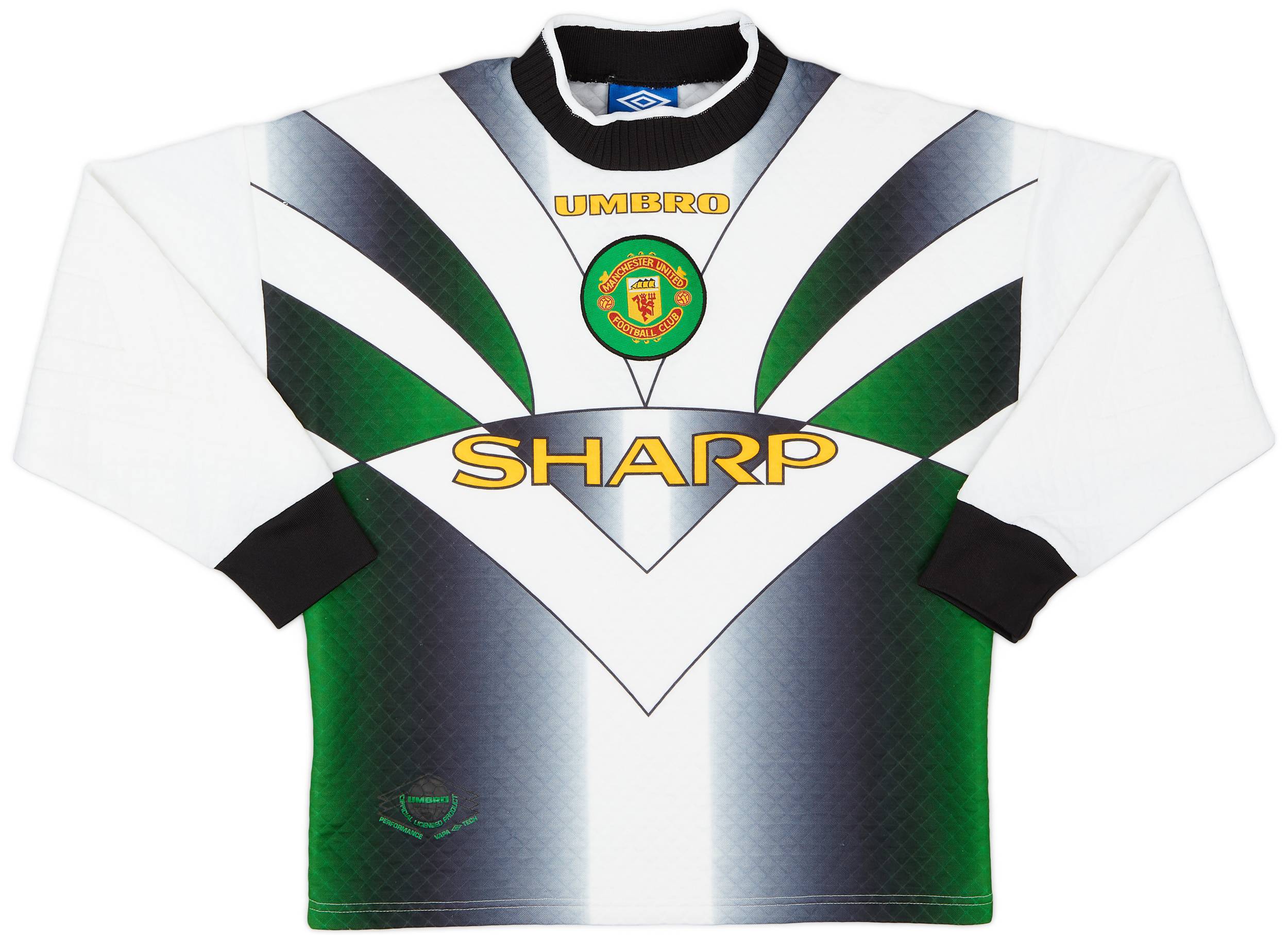 1996-97 Manchester United White GK Shirt #1 (Schmeichel) - 8/10 - (Y)