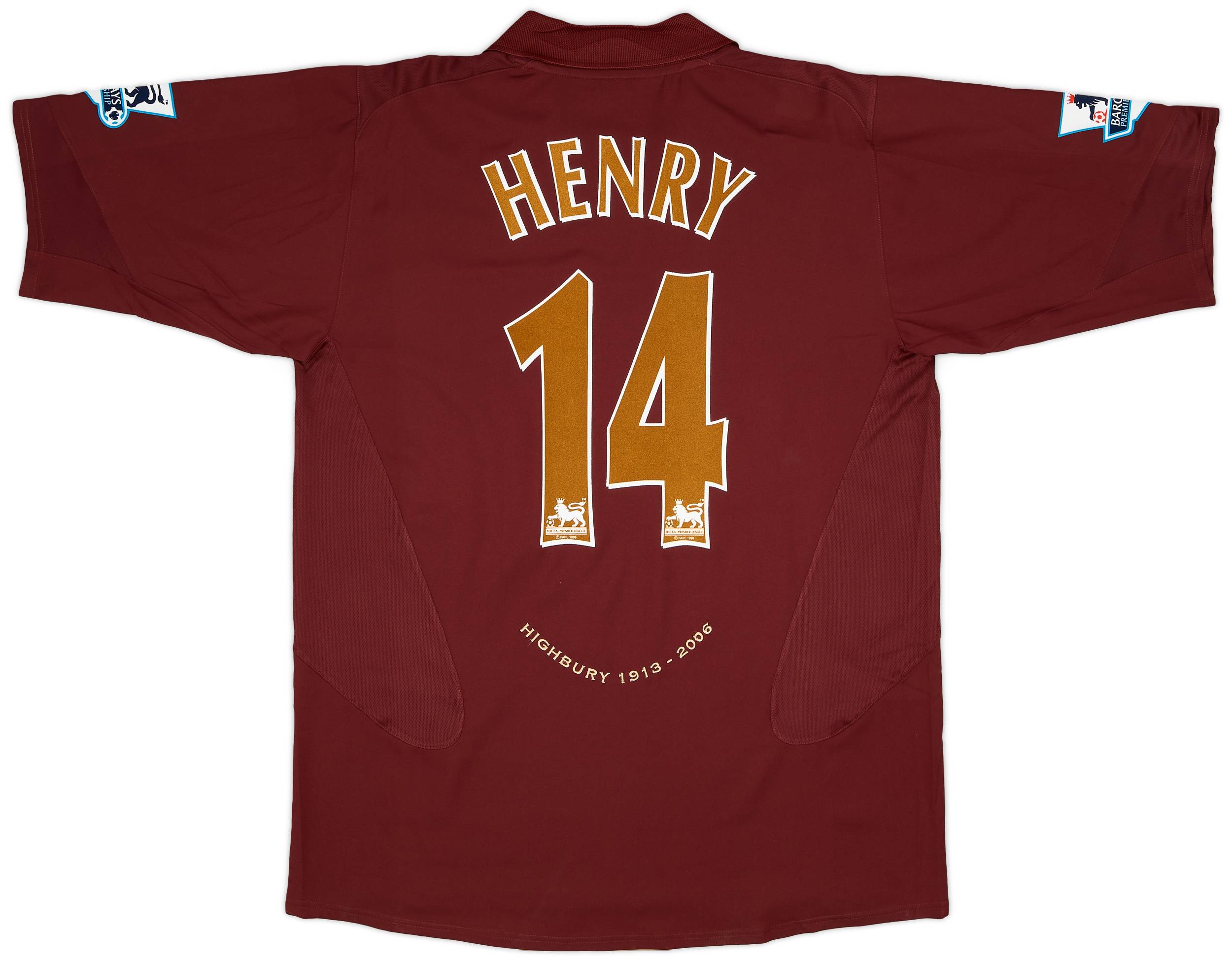 2005-06 Arsenal Home Shirt Henry #14 (XL)