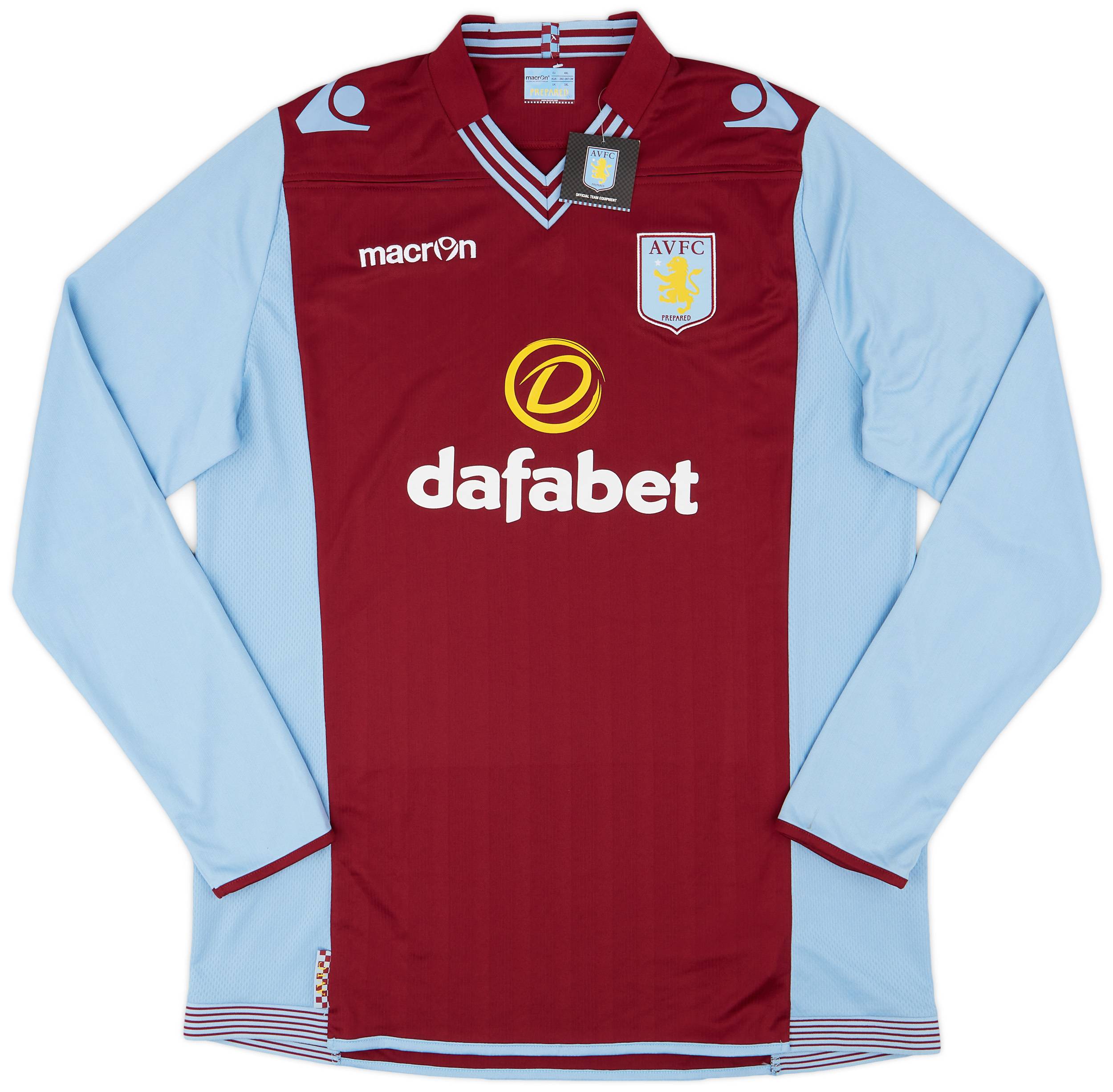 2013-14 Aston Villa Home L/S Shirt (3XL)