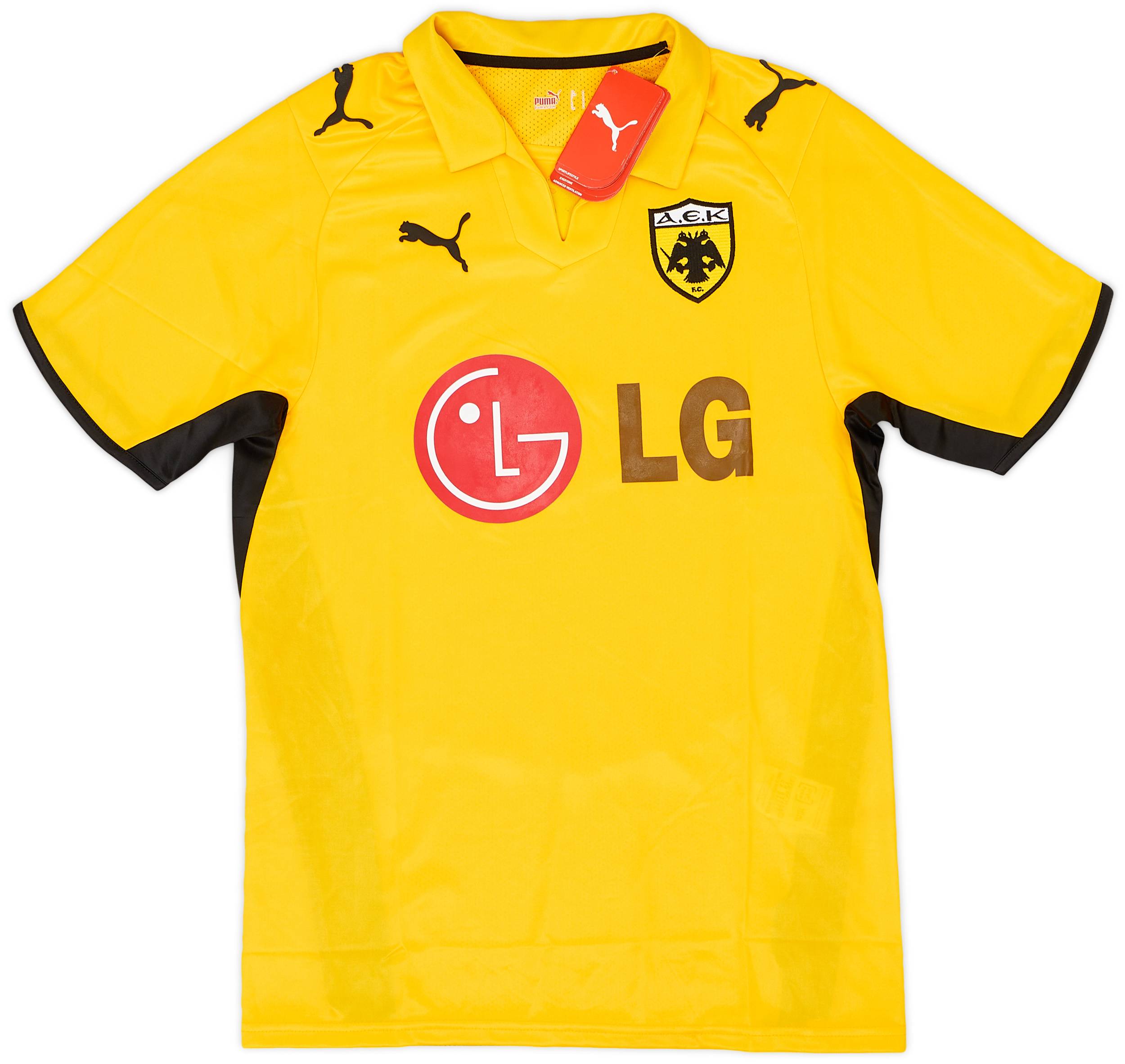 2008-09 AEK Athens Home Shirt (S)