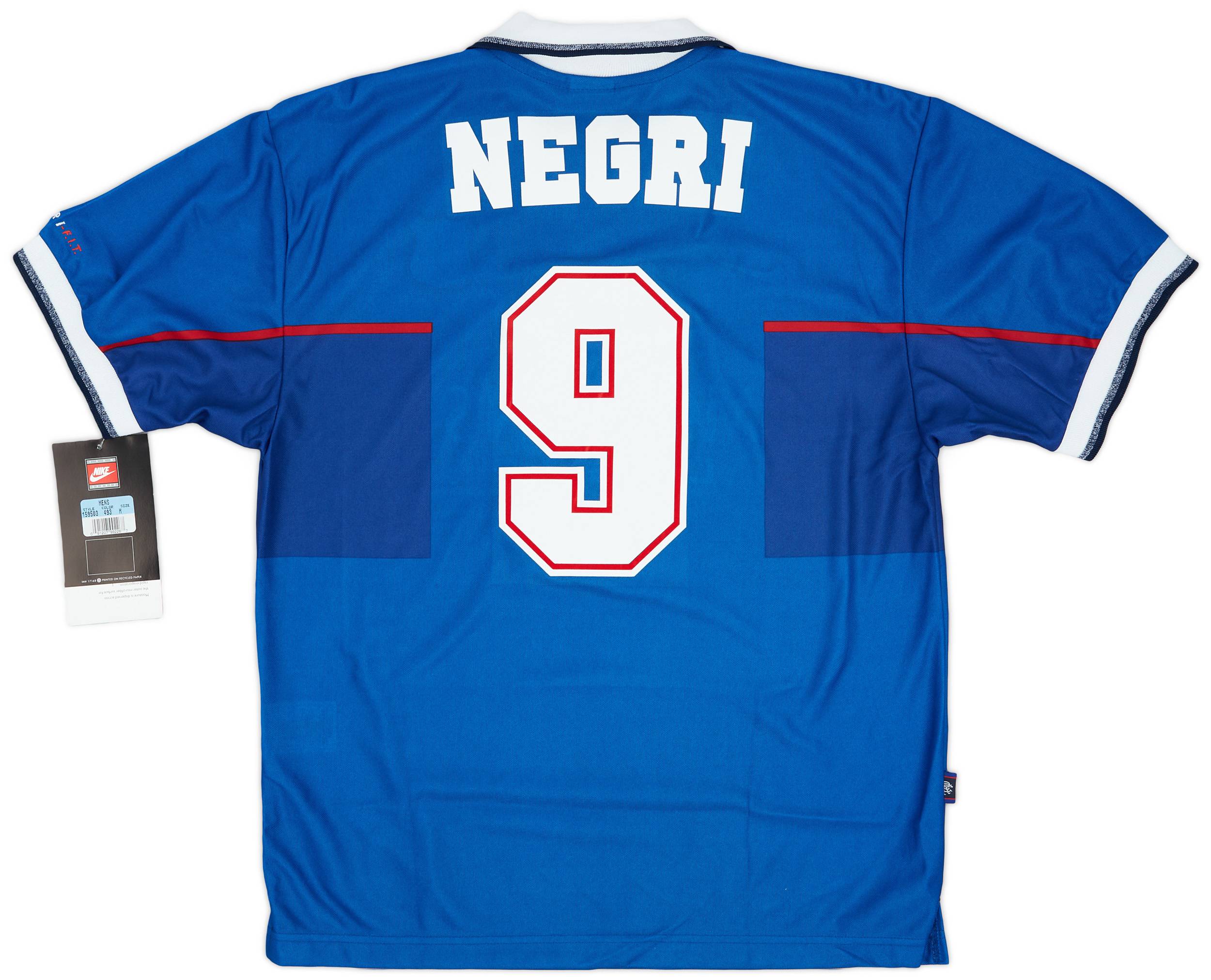1997-99 Rangers Home Shirt Negri #9 (M)