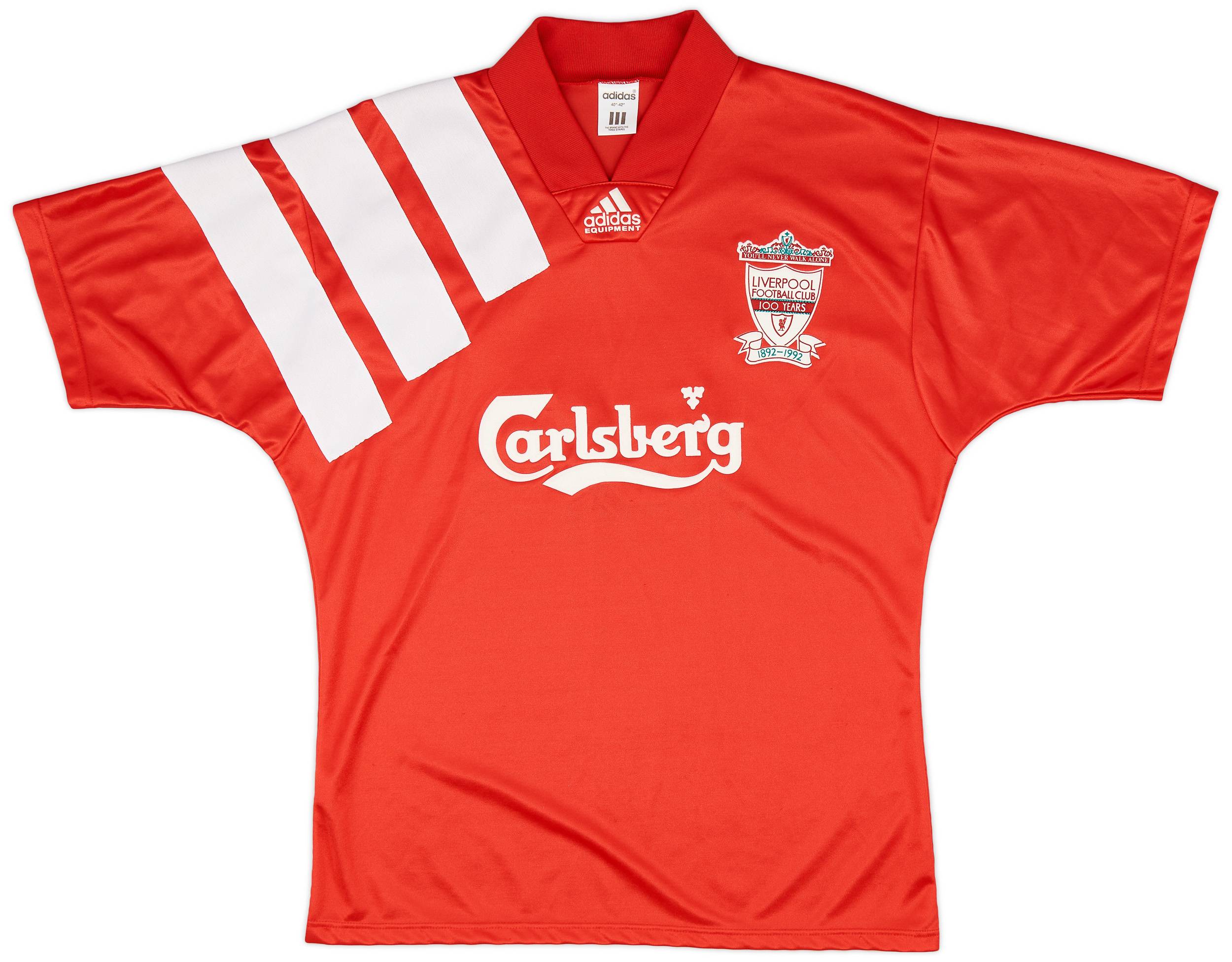 1992-93 Liverpool Centenary Home Shirt - 8/10 - (M/L)