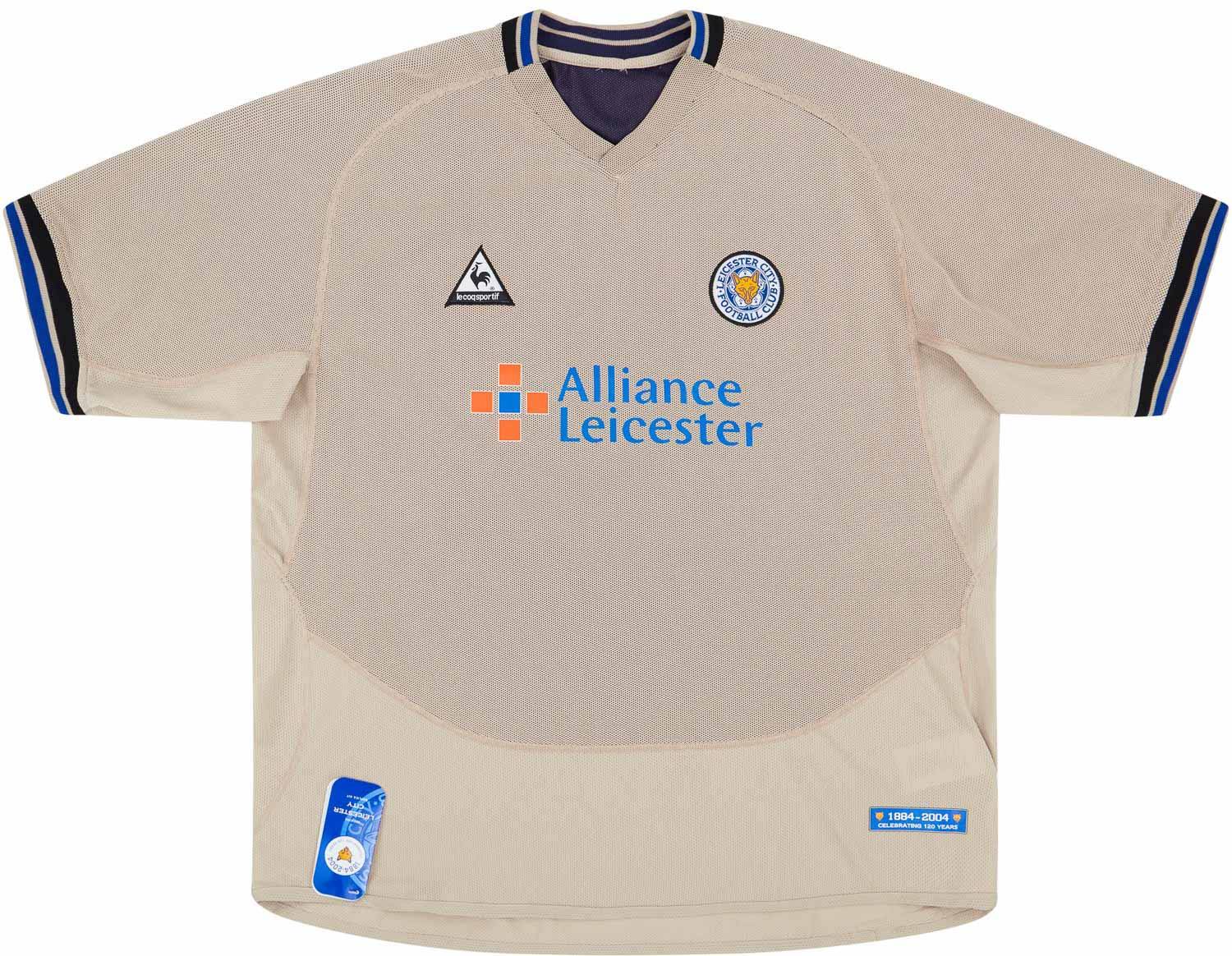 2004-05 Leicester "120 Years" Away Shirt