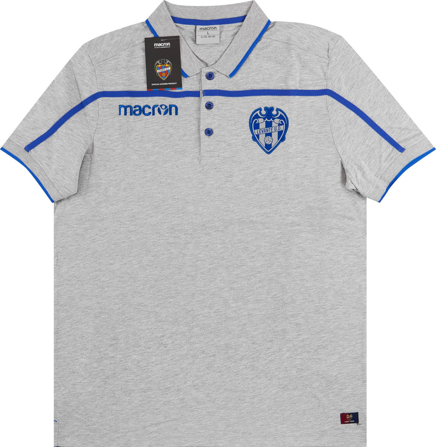 2018-19 Levante Macron Polo T-Shirt - NEW