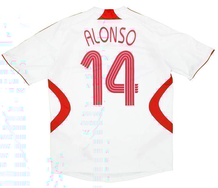 2007-08 Liverpool Away Shirt Alonso #14