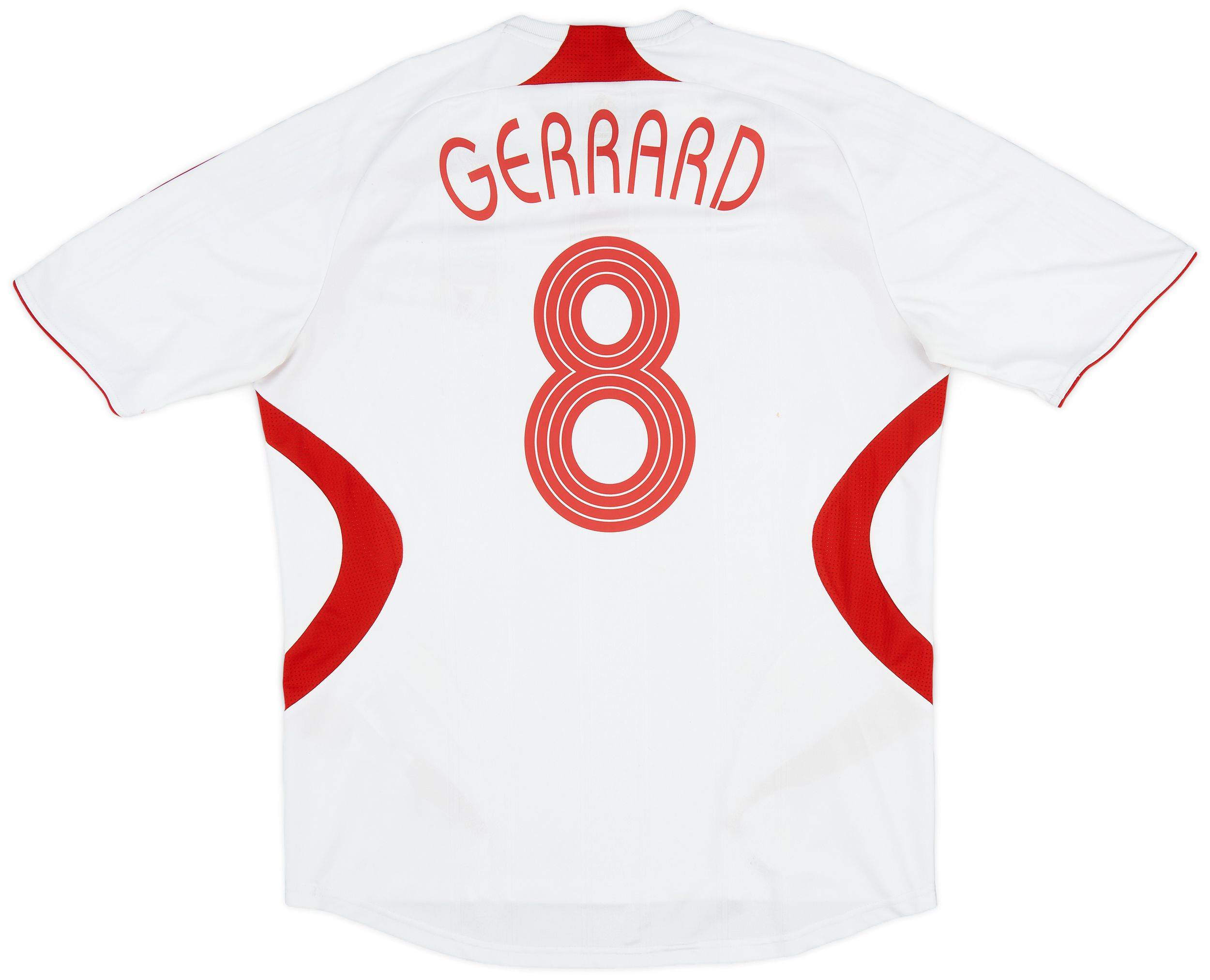 2007-08 Liverpool Away Shirt Gerrard #8