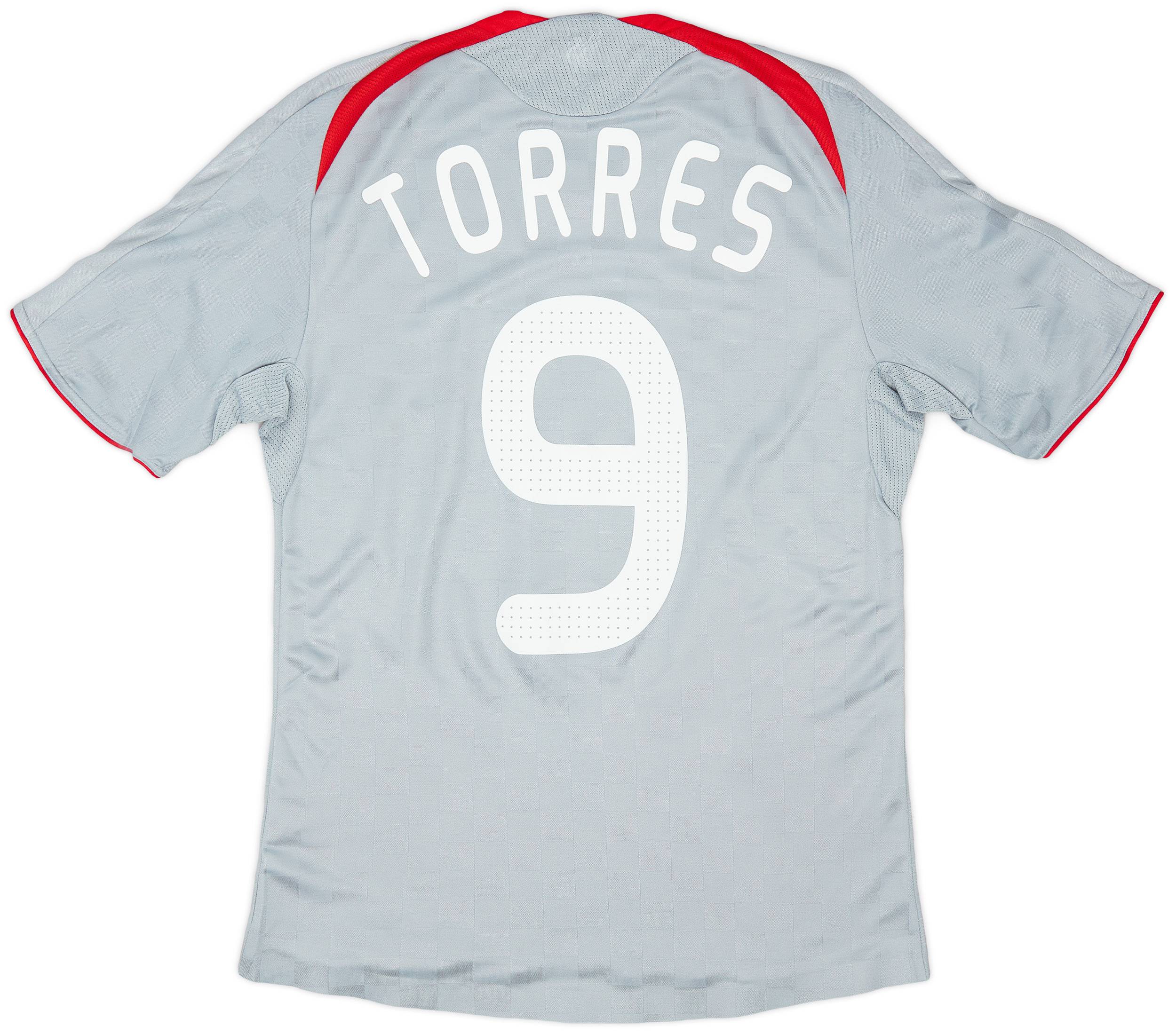 2008-09 Liverpool Player Issue CL Away Shirt Torres #9