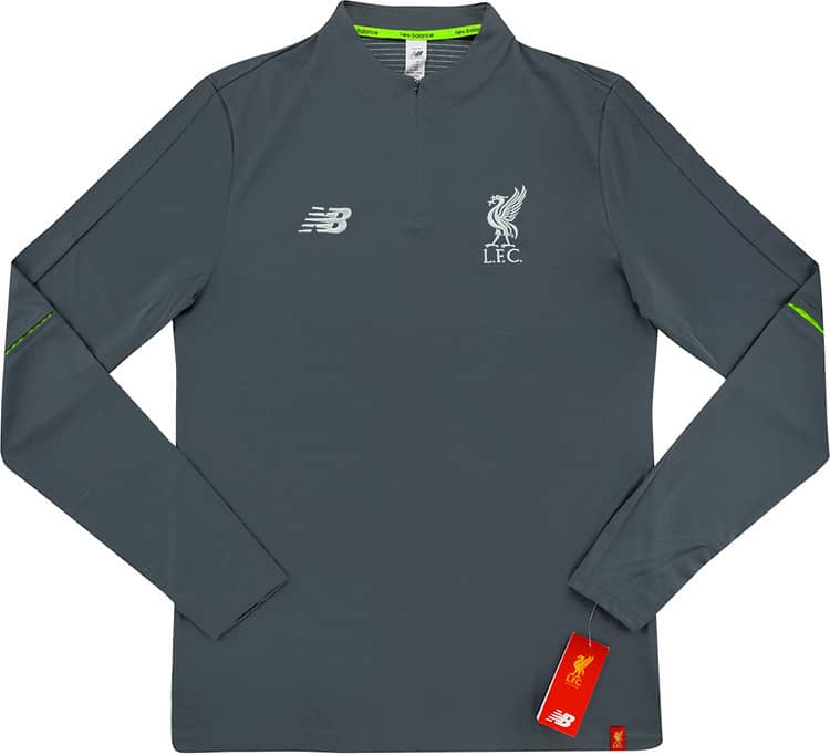 2018-19 Liverpool New Balance 1/2 Zip Training Top - NEW