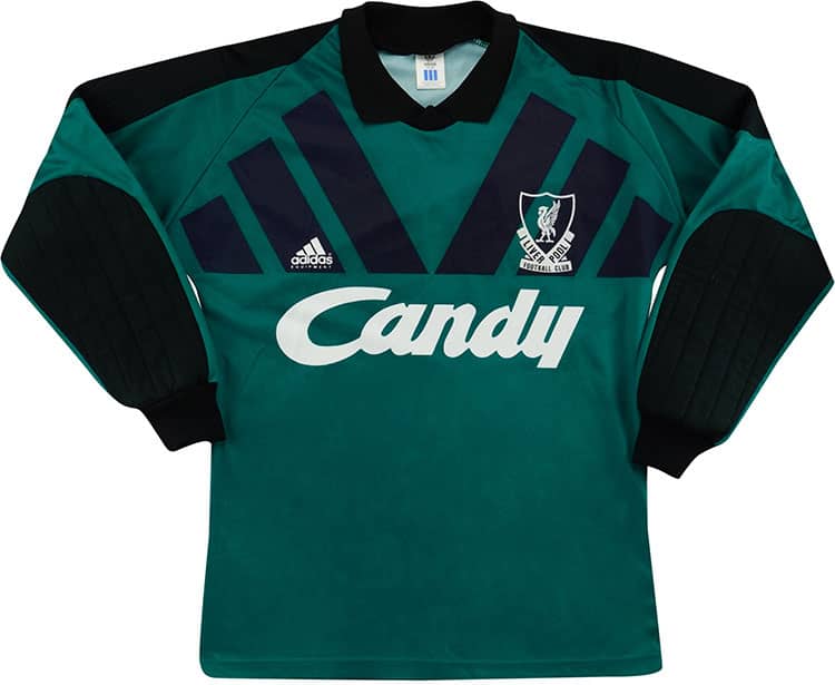 1991-92 Liverpool GK Shirt - 6/10 - (S)