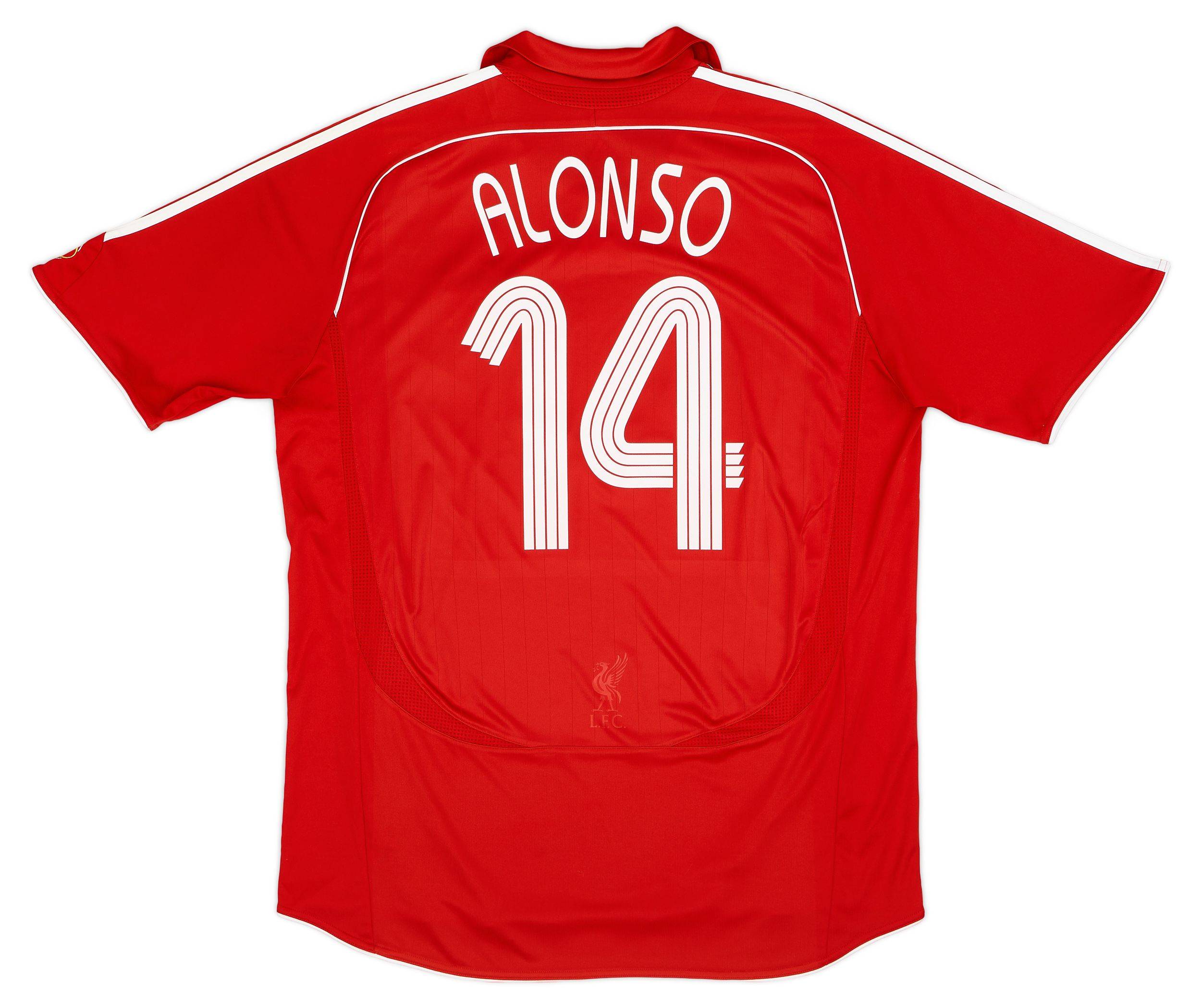 2006-08 Liverpool Home Shirt Alonso #14