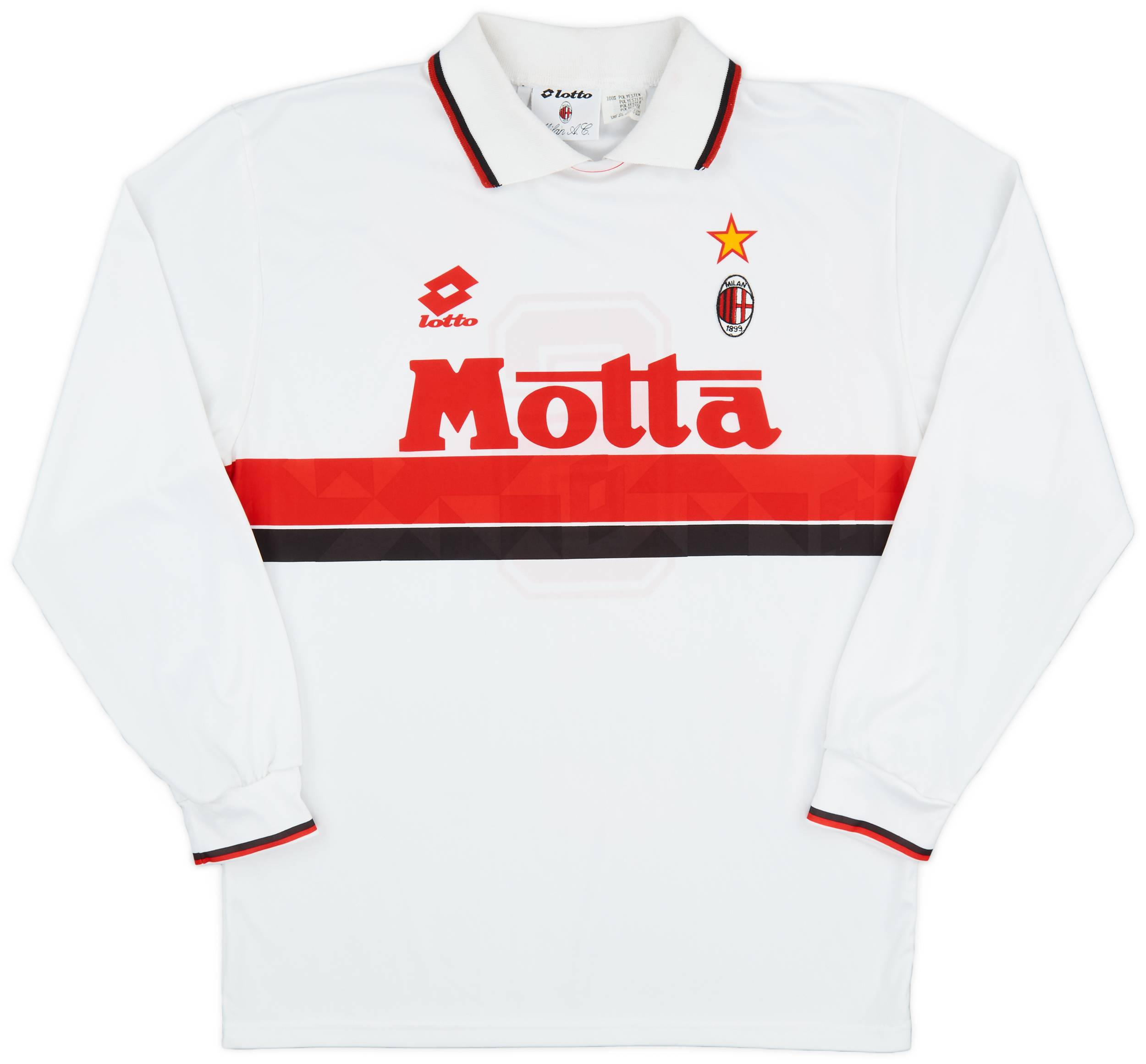 1993-94 AC Milan L/S Away Shirt #6 - 6/10 - (L)