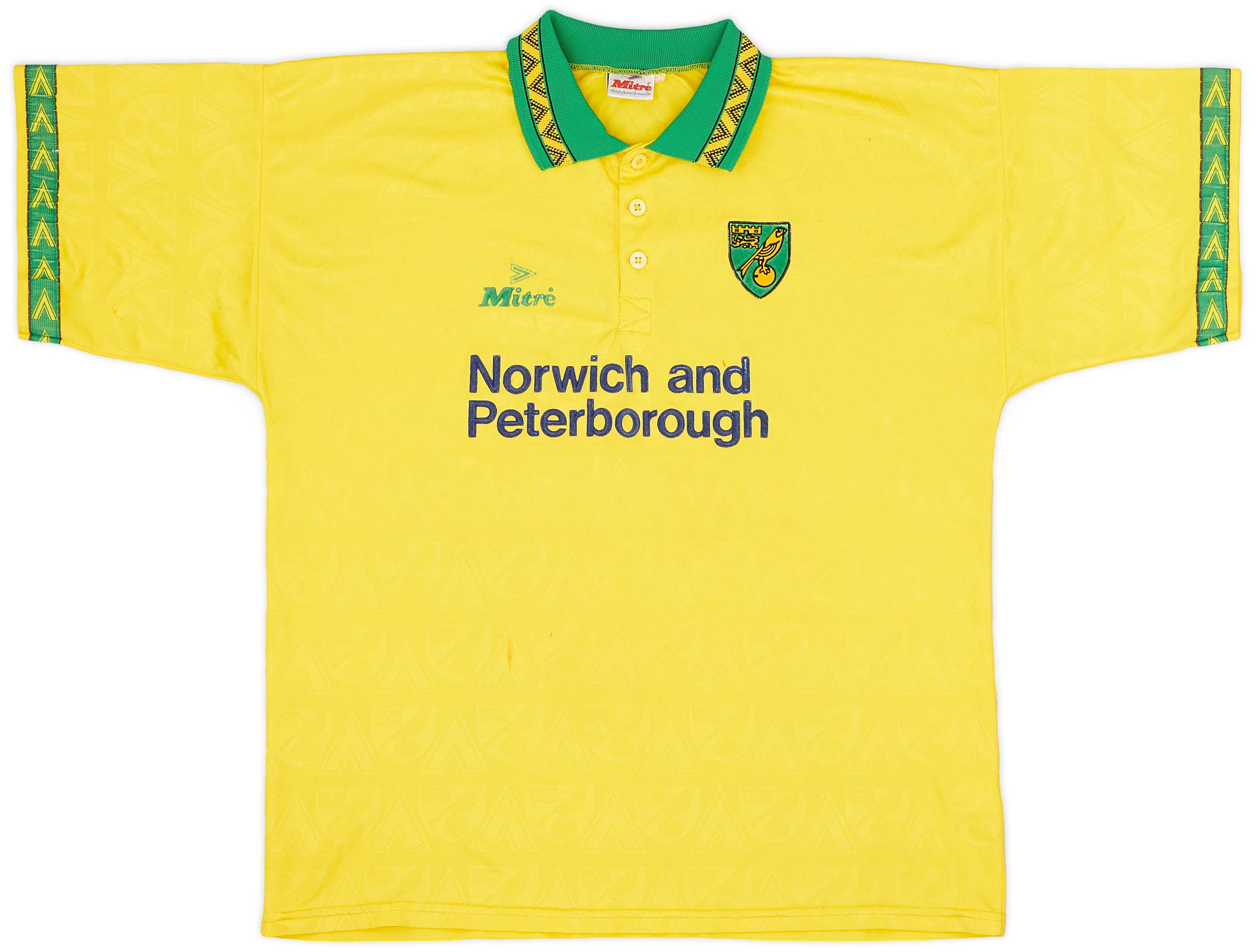 1994-96 Norwich Home Shirt - 8/10 - (XL)