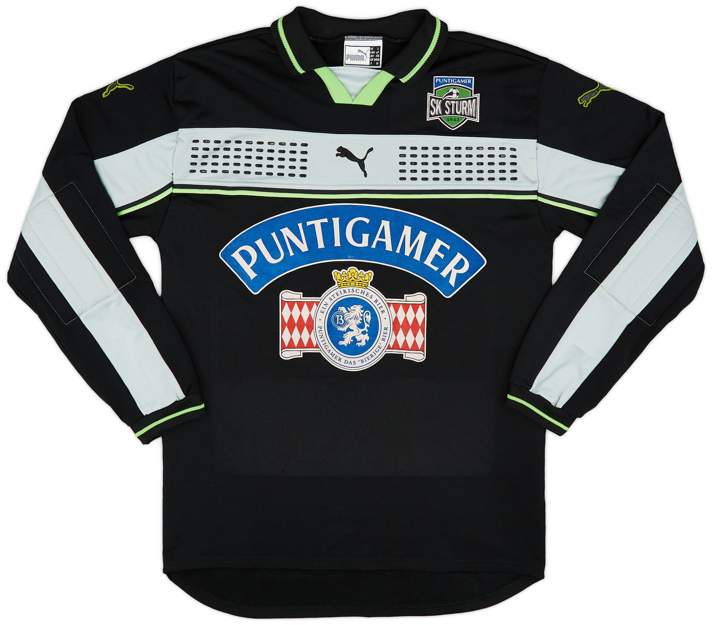 PUMA09/10SK Sturm Graz100周年A長袖ユニフォーム 1998-99 Sturm Graz GK Shirt Sidorczuk #1 - 8/10 - (S)