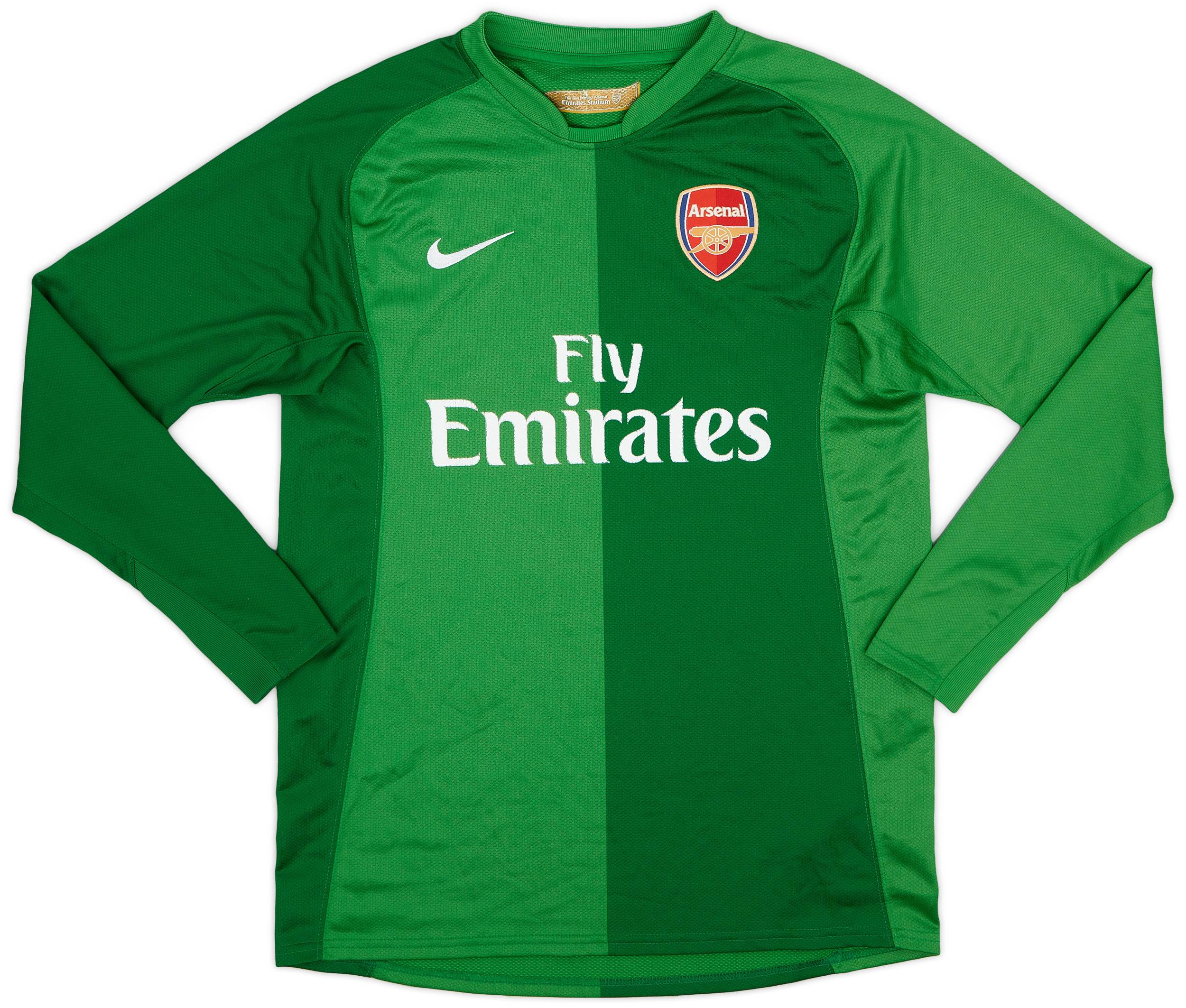 2006 07 Arsenal GK Shirt 6 10 XL.Boys