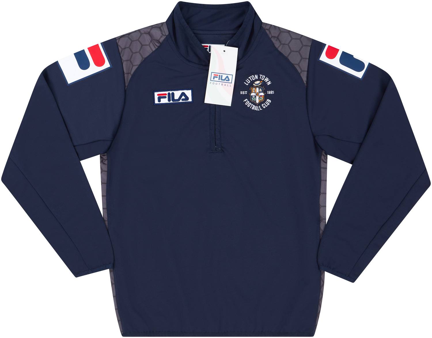 2015-16 Luton Town Fila 1/2 Zip Training Sweat Top (KIDS)