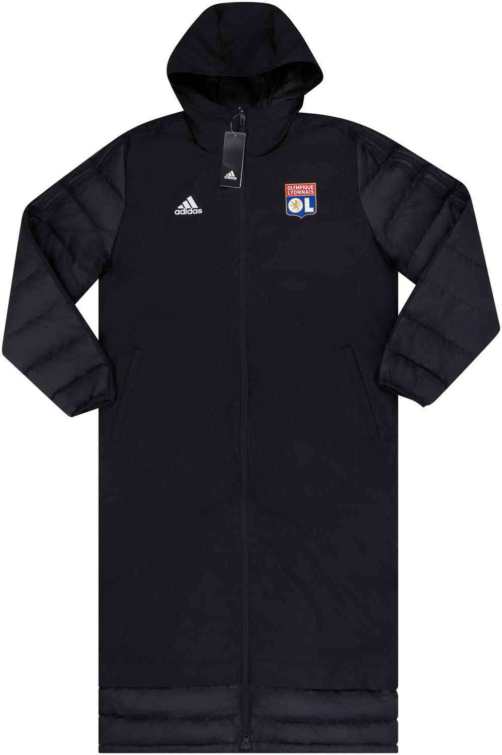 Adidas long bench jacket shop