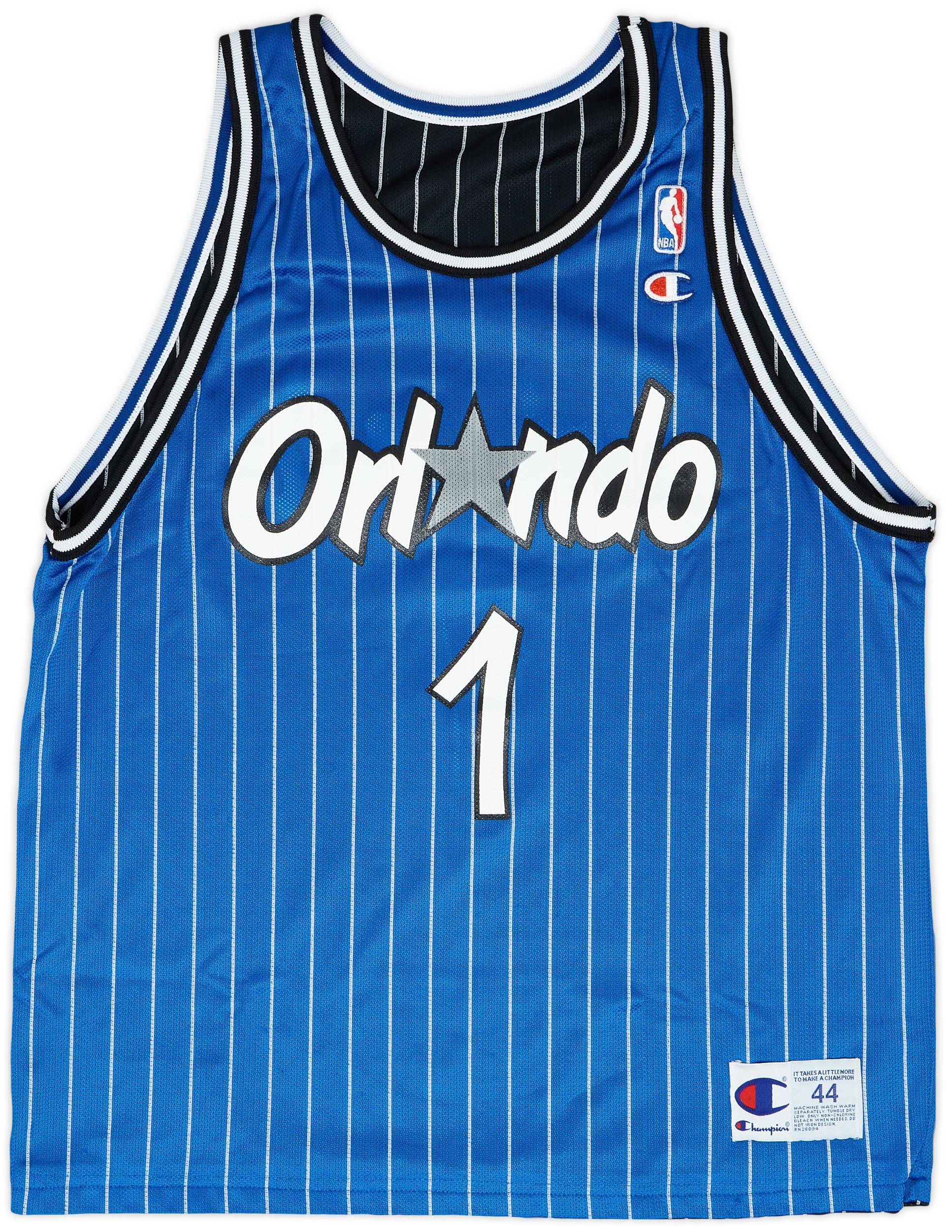 1995-98 Orlando Magic Hardaway #1 Champion Jersey (Reversible) L