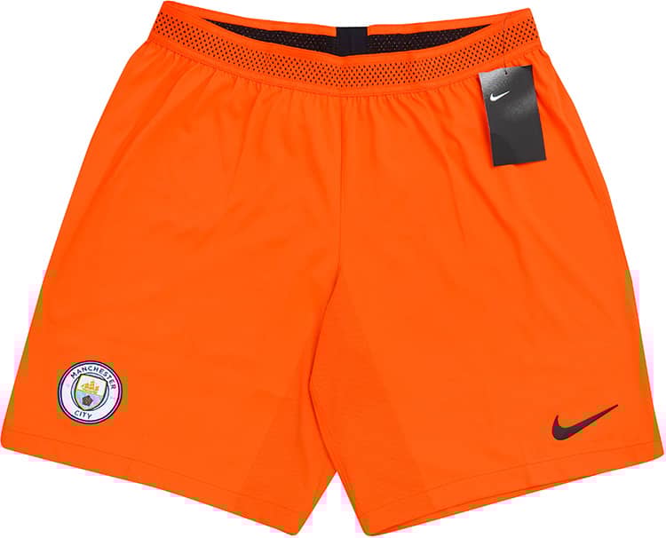 2018-19 Manchester City Player Issue GK Home Shorts (XL)