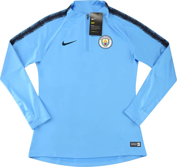2018-19 Manchester City Women's Player Issue 1/2 Zip Training Top (S)