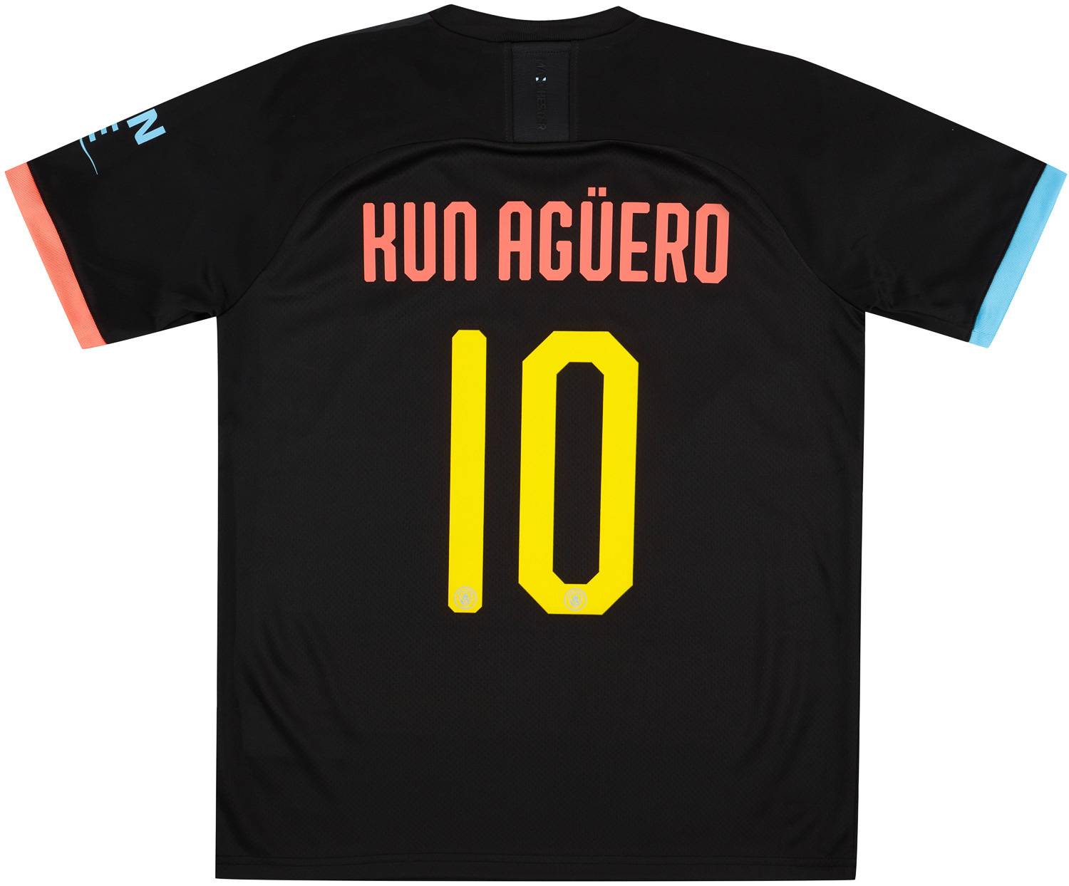 2019-20 Manchester City Away Shirt Kun Agüero #10 - NEW - BOYS