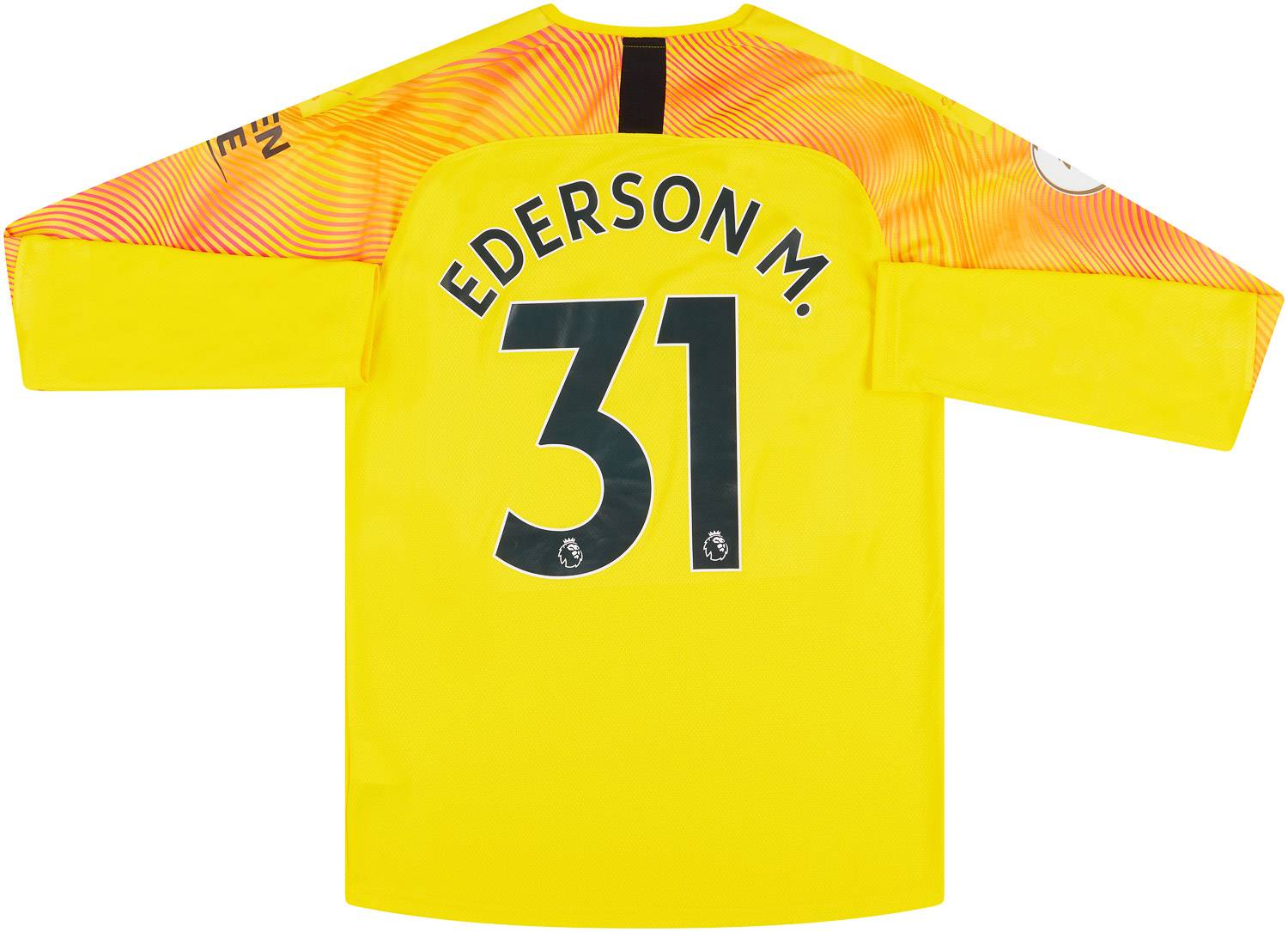 2019-20 Manchester City Match Issue GK Shirt Ederson M. #31