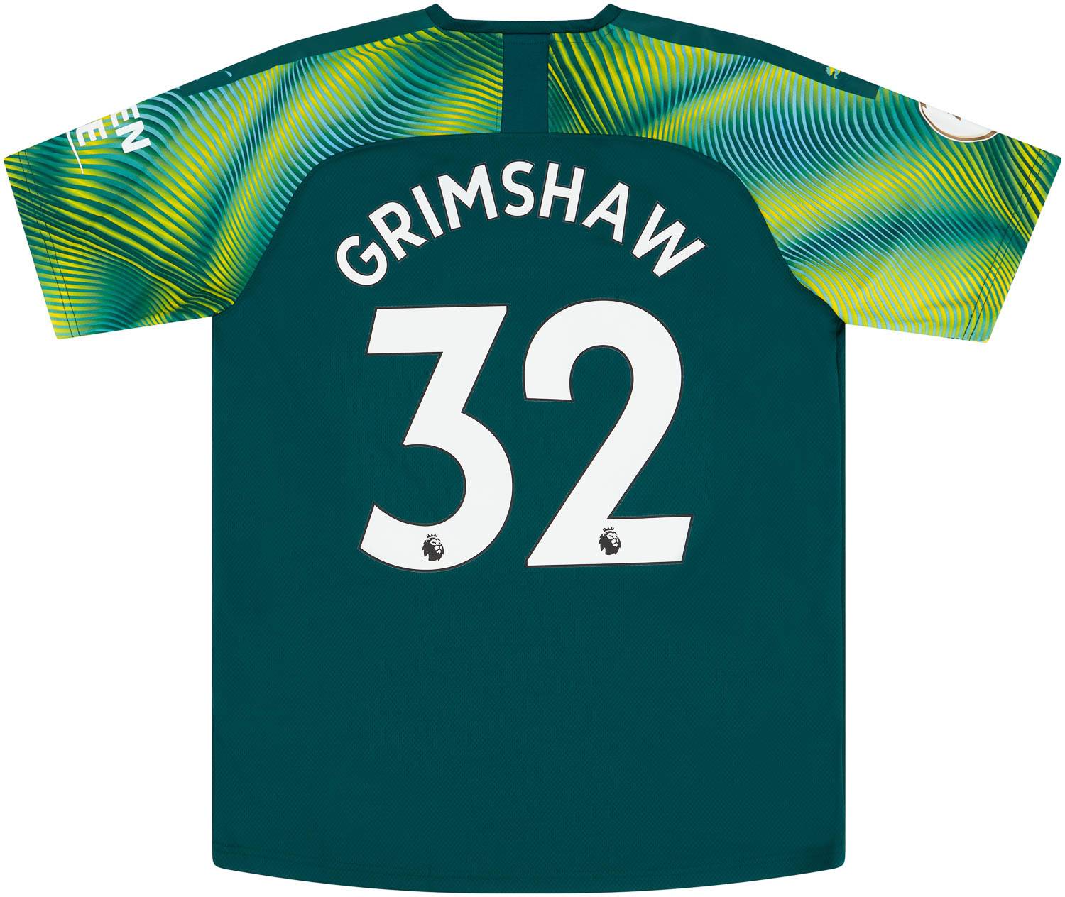 2019-20 Manchester City Match Issue GK Shirt Grimshaw #32