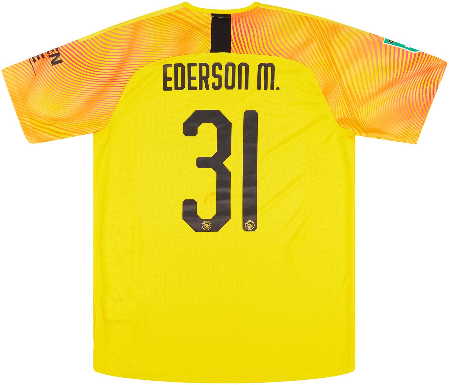 2019-20 Manchester City Match Issue GK Shirt Ederson M. #31