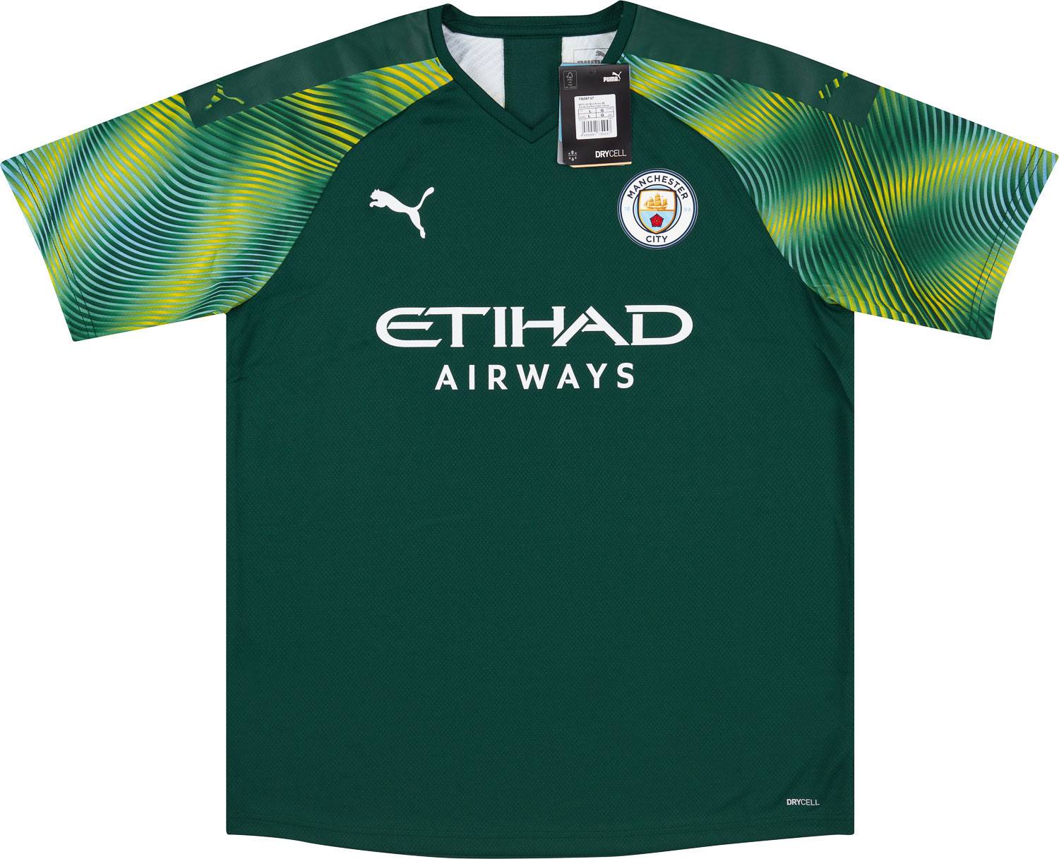 2019-20 Manchester City Player Issue GK S/S Shirt