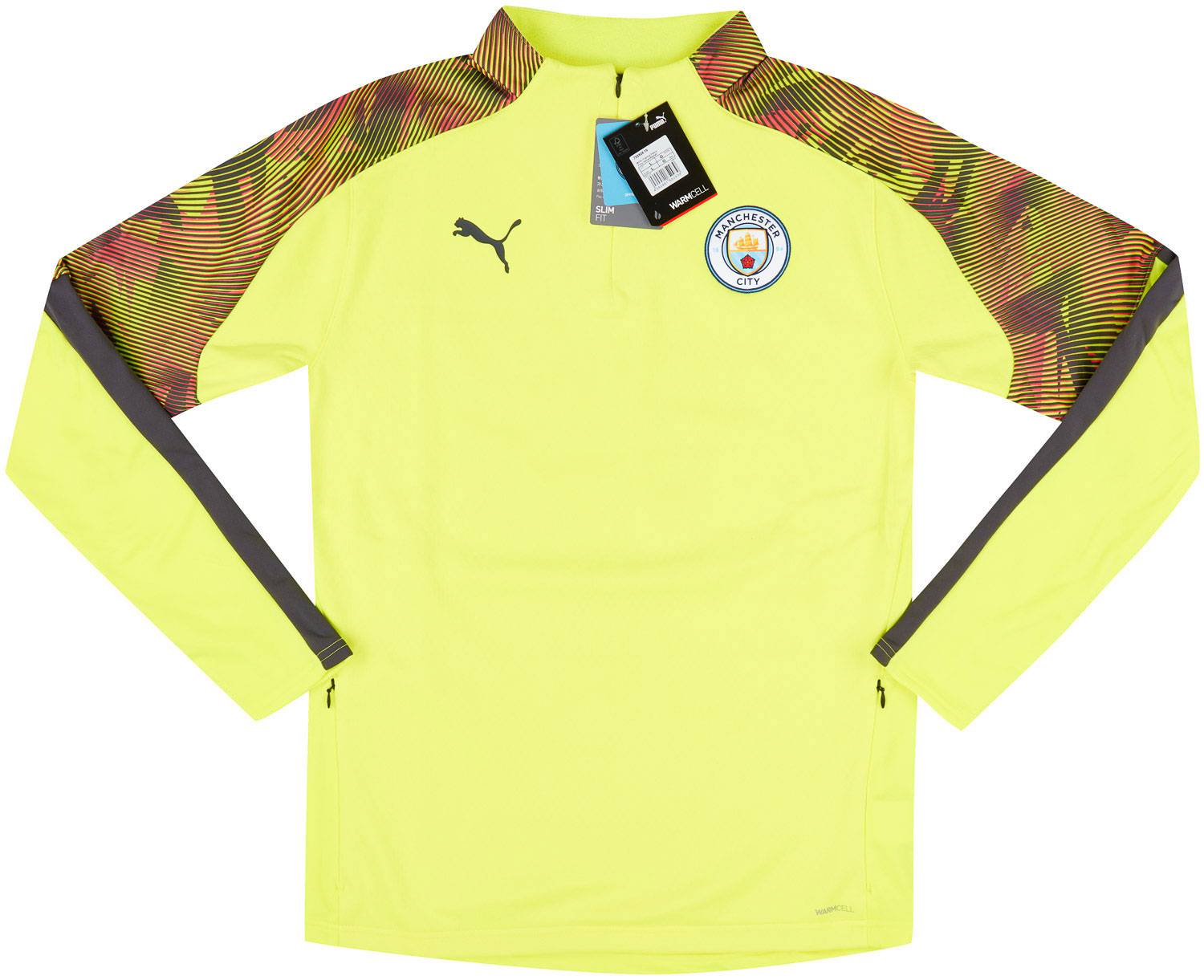 2019-20 Manchester City Puma 1/2 Zip Training Fleece Top (S)
