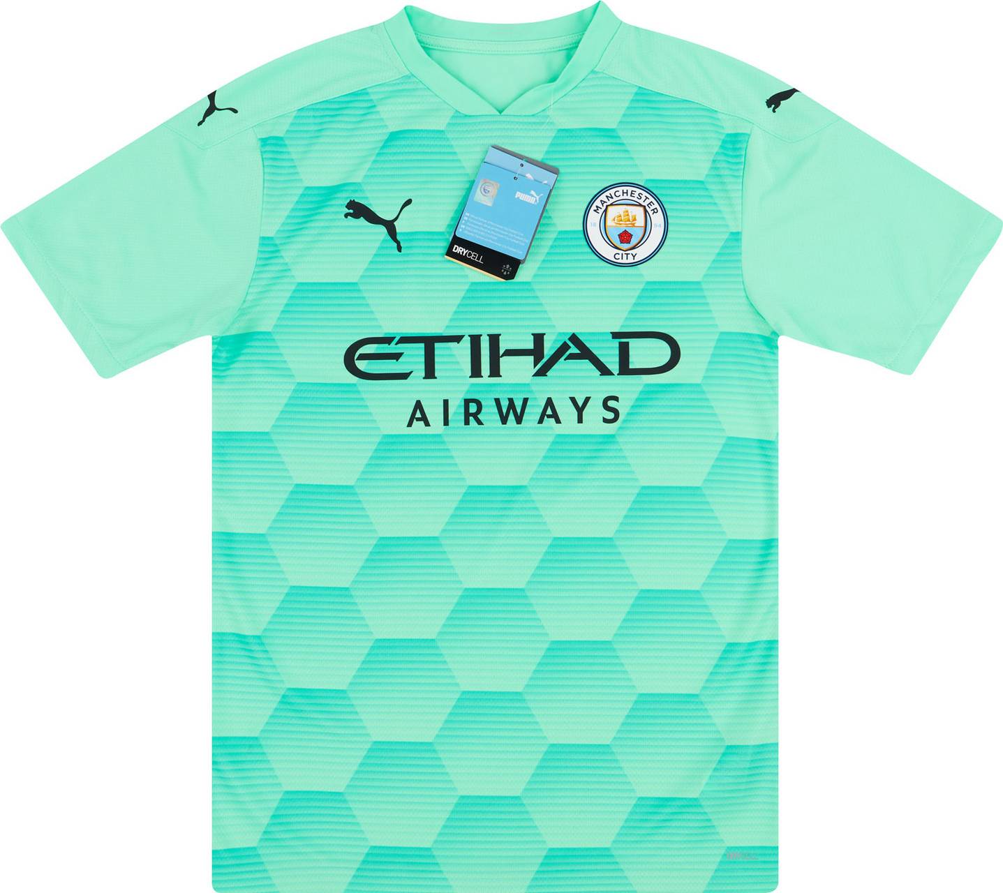 2020-21 Manchester City Player Issue GK Away S/S Shirt