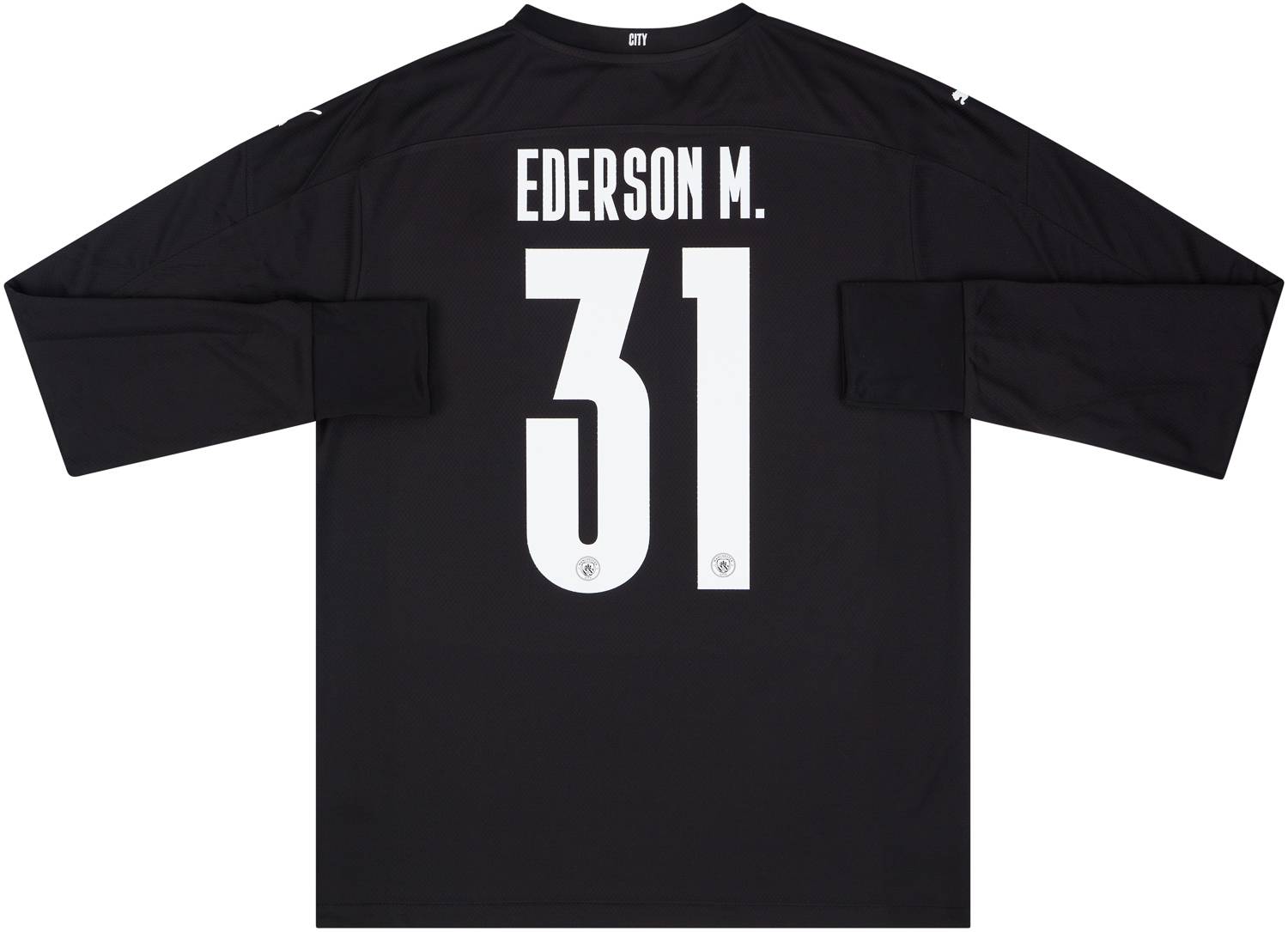 2020-21 Manchester City Player Issue GK Home Shirt Ederson M. #31