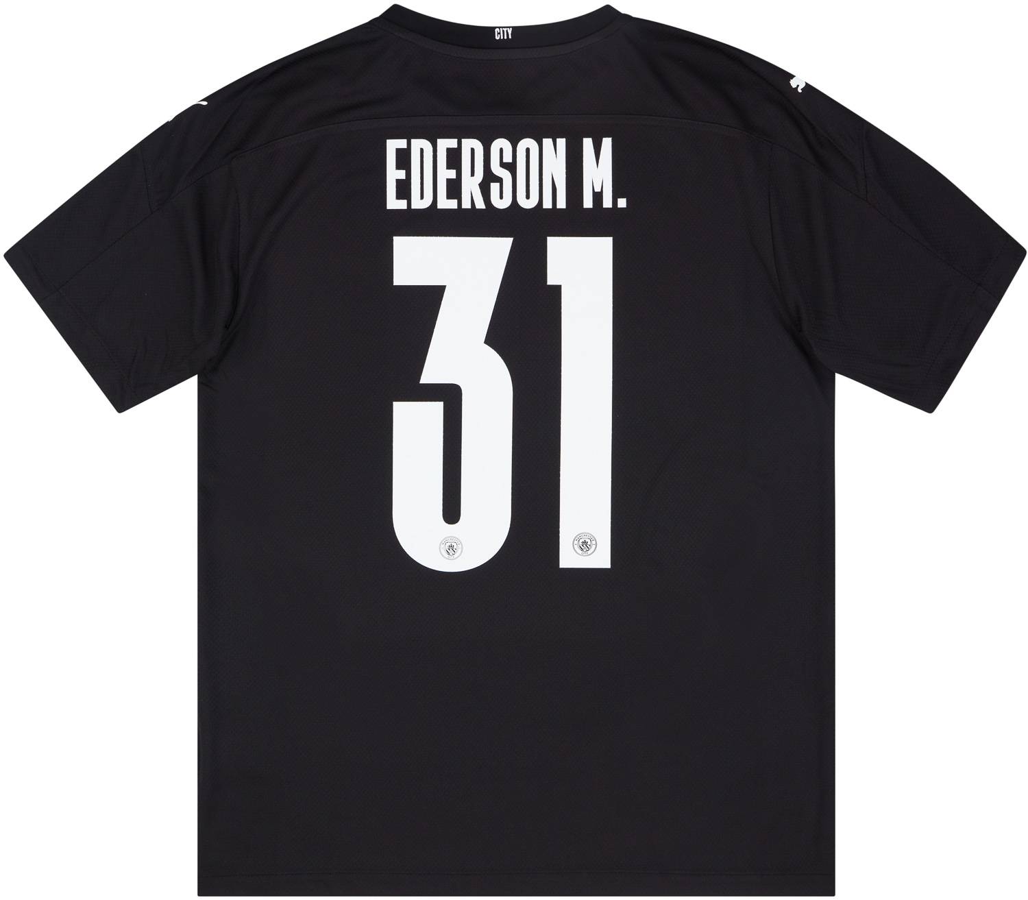 2020-21 Manchester City Player Issue GK Home S/S Shirt Ederson M. #31