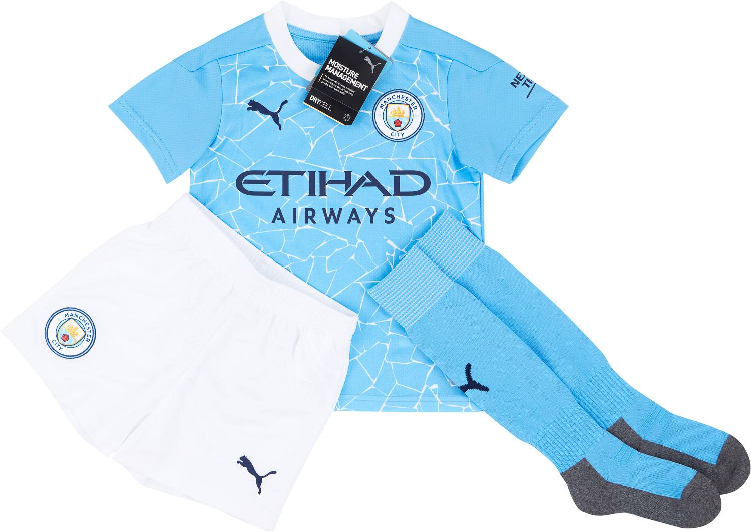2020-21 Manchester City Home Full Kit - NEW - (Little Kids)