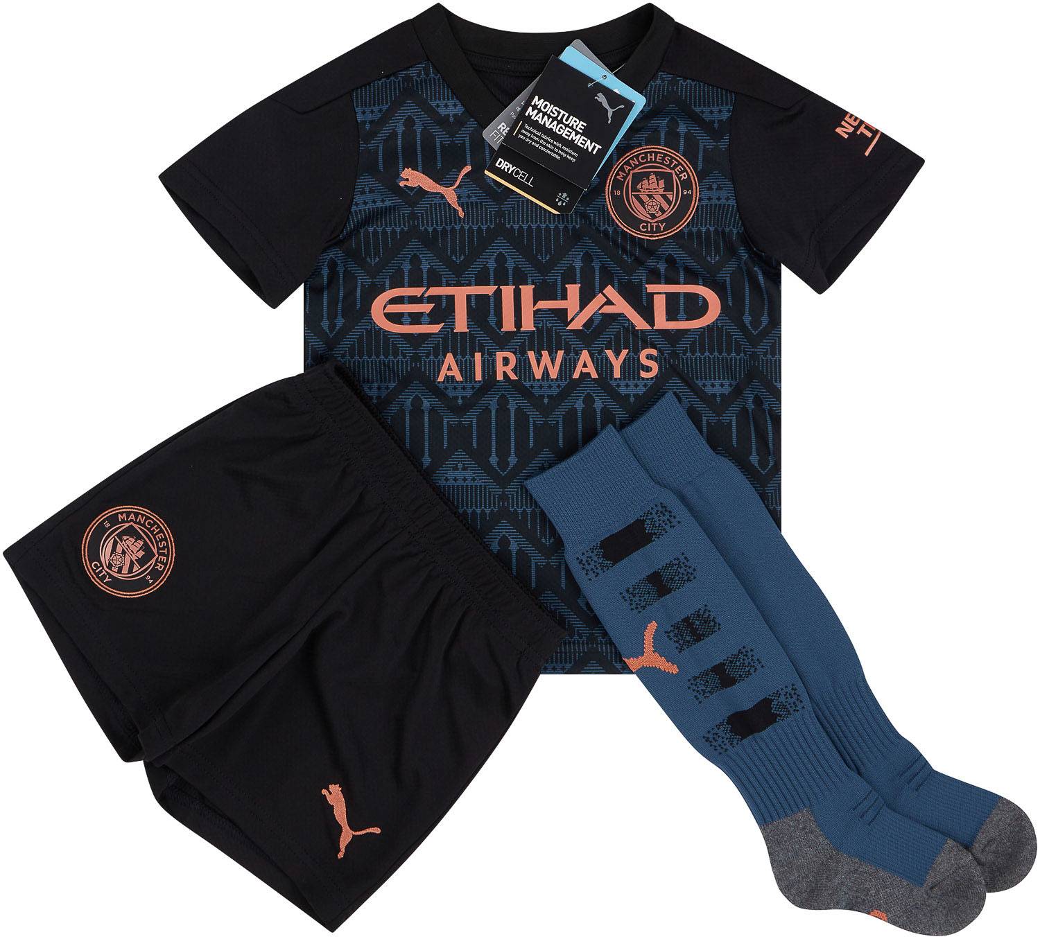 2020-21 Manchester City Away Full Kit (Little Kids)