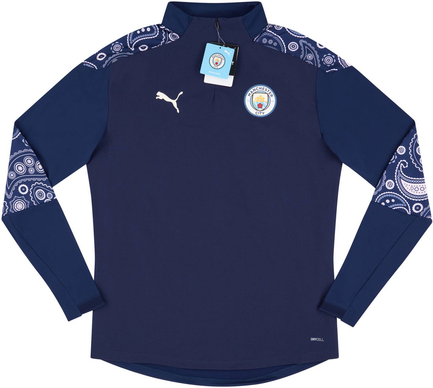 2020-21 Manchester City Puma 1/4 Zip Stadium Training Top - NEW - (XS)