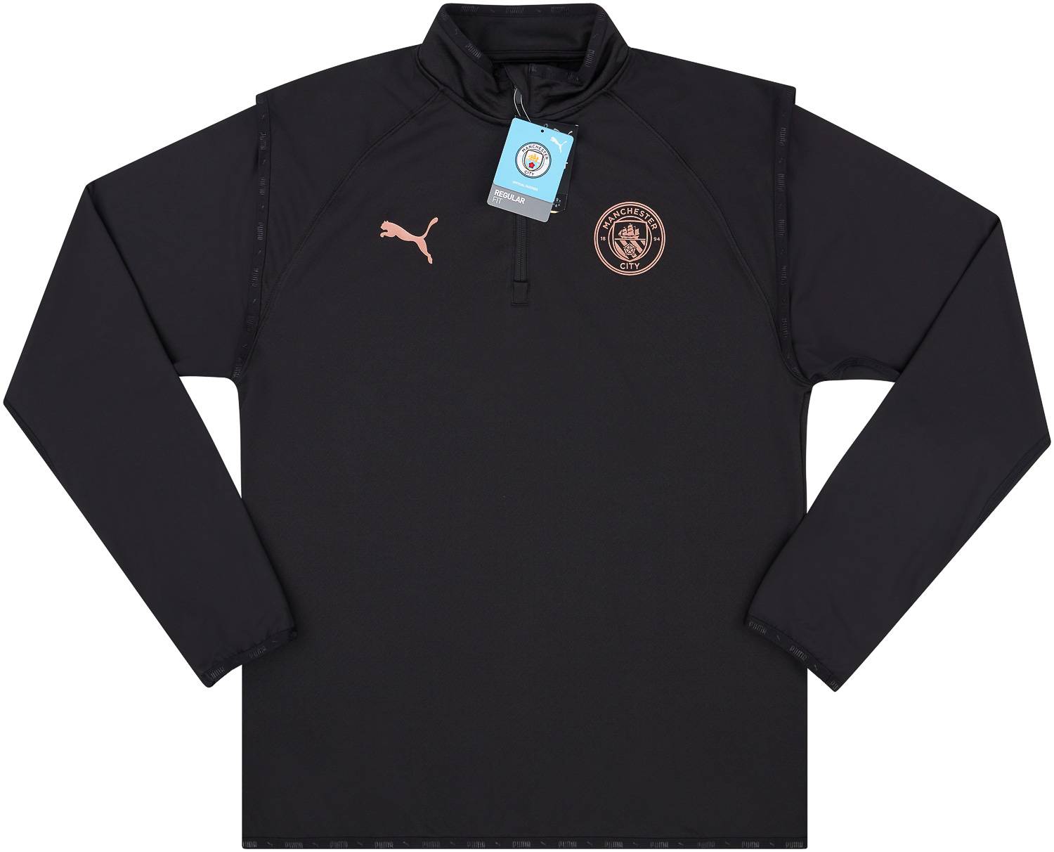 2020-21 Manchester City Puma 1/4 Zip Warm-Up Training Top