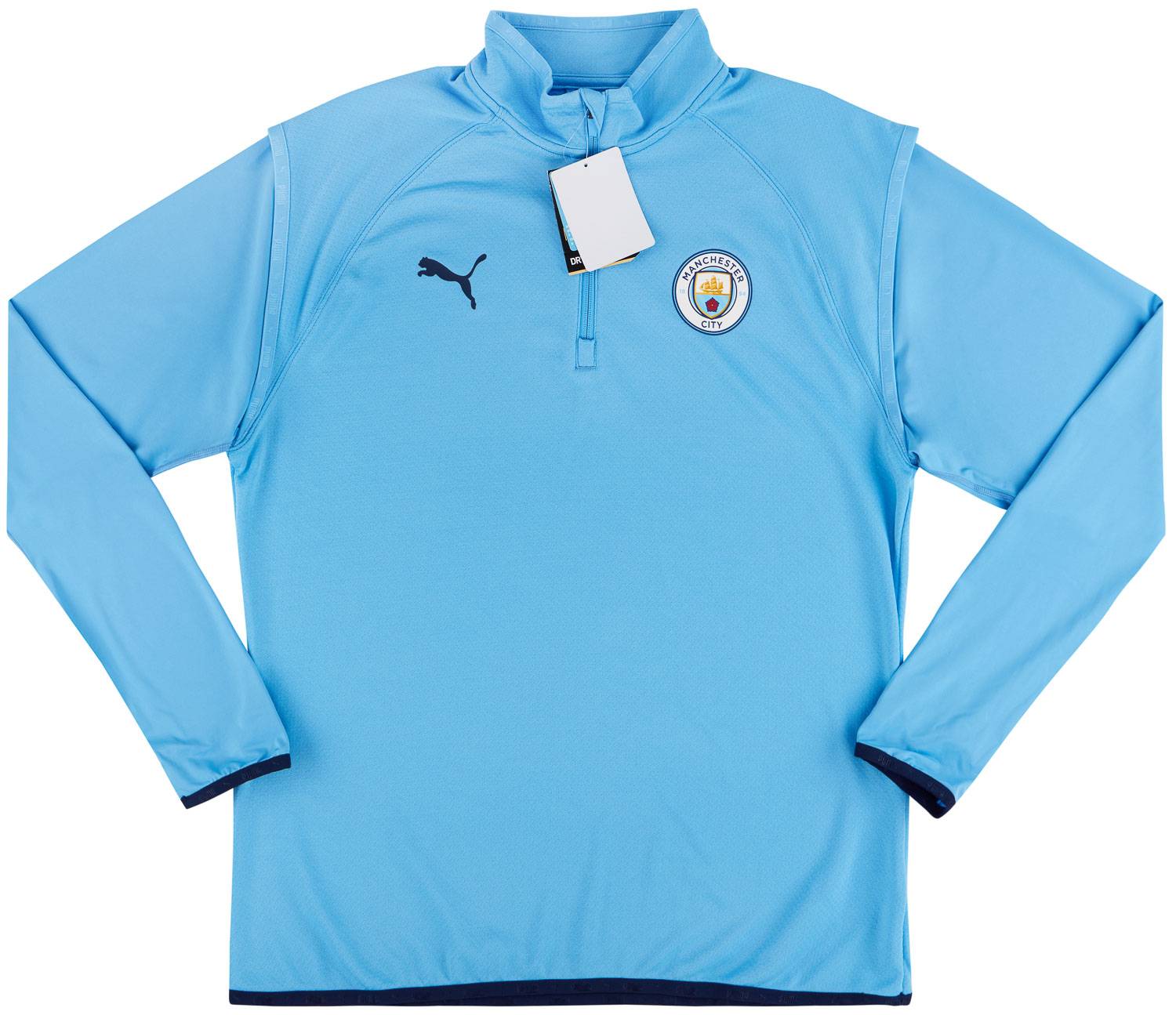 2020-21 Manchester City Puma 1/4 Zip Warm-Up Training Top