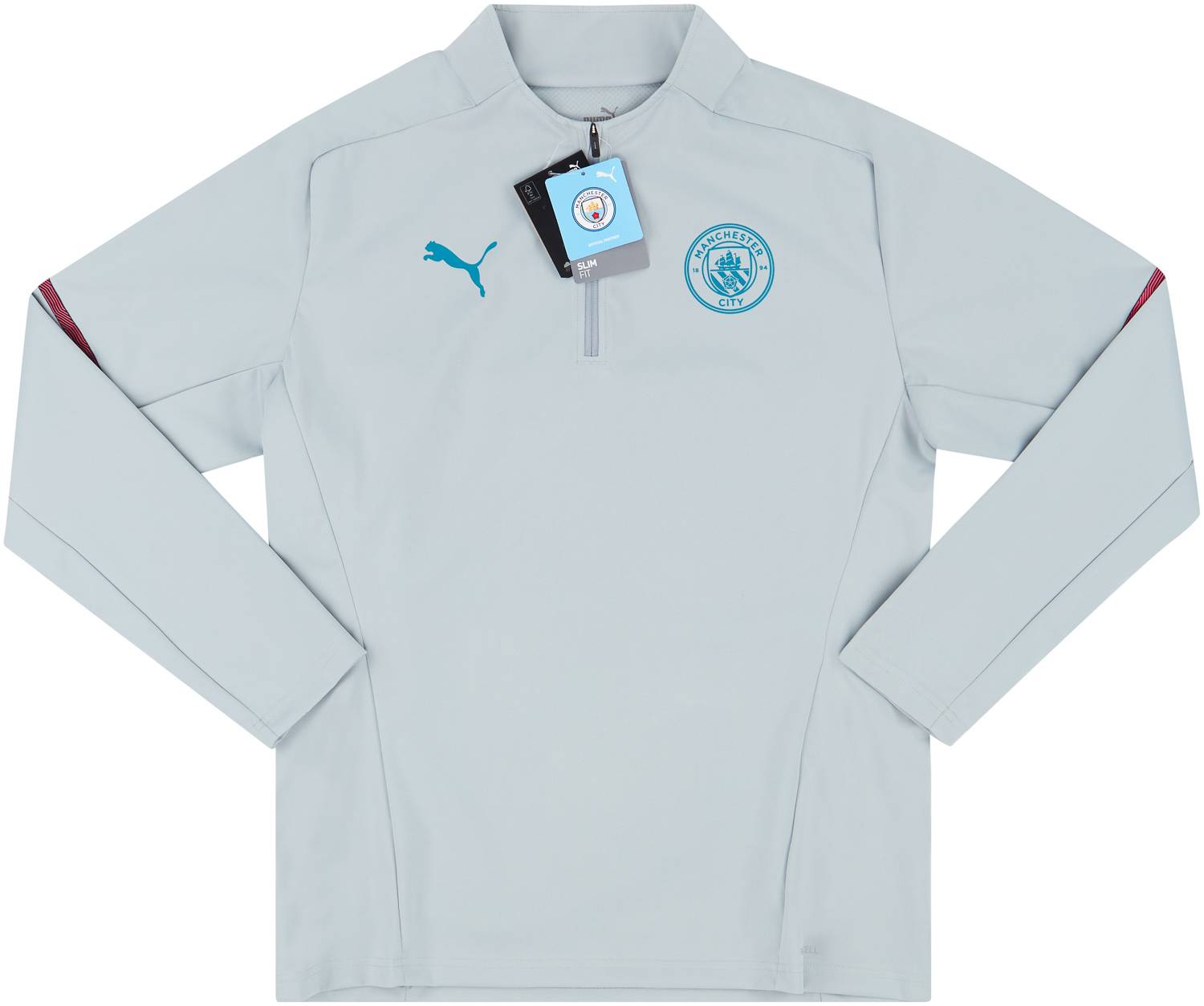 2021-22 Manchester City Puma 1/4 Zip Training Rain Top - NEW