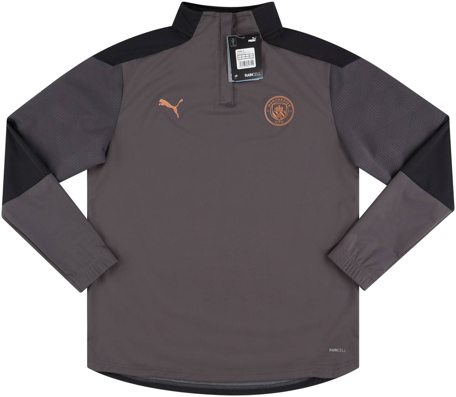 2020-21 Manchester City Women's Puma 1/4 Zip Training Rain Top