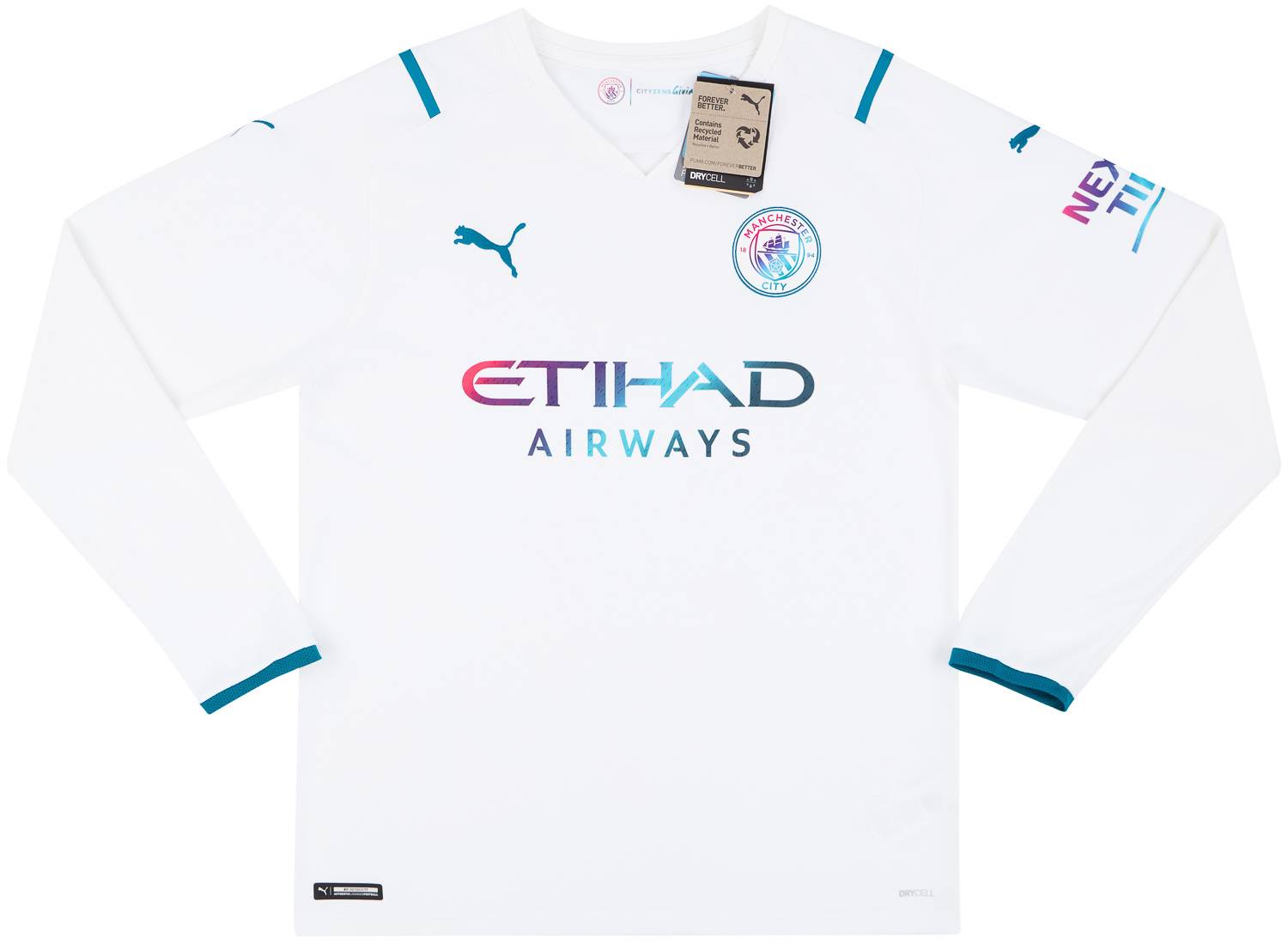 2021-22 Manchester City Away L/S Shirt (3XL)