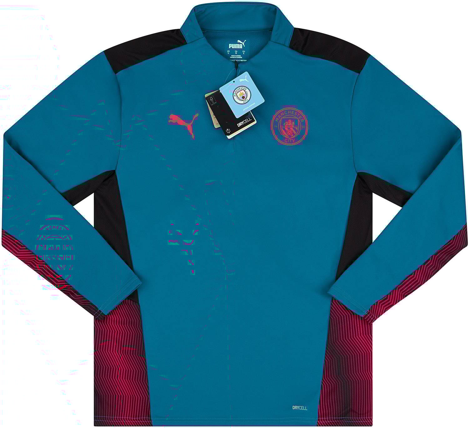 2021-22 Manchester City Puma 1/4 Zip Training Top