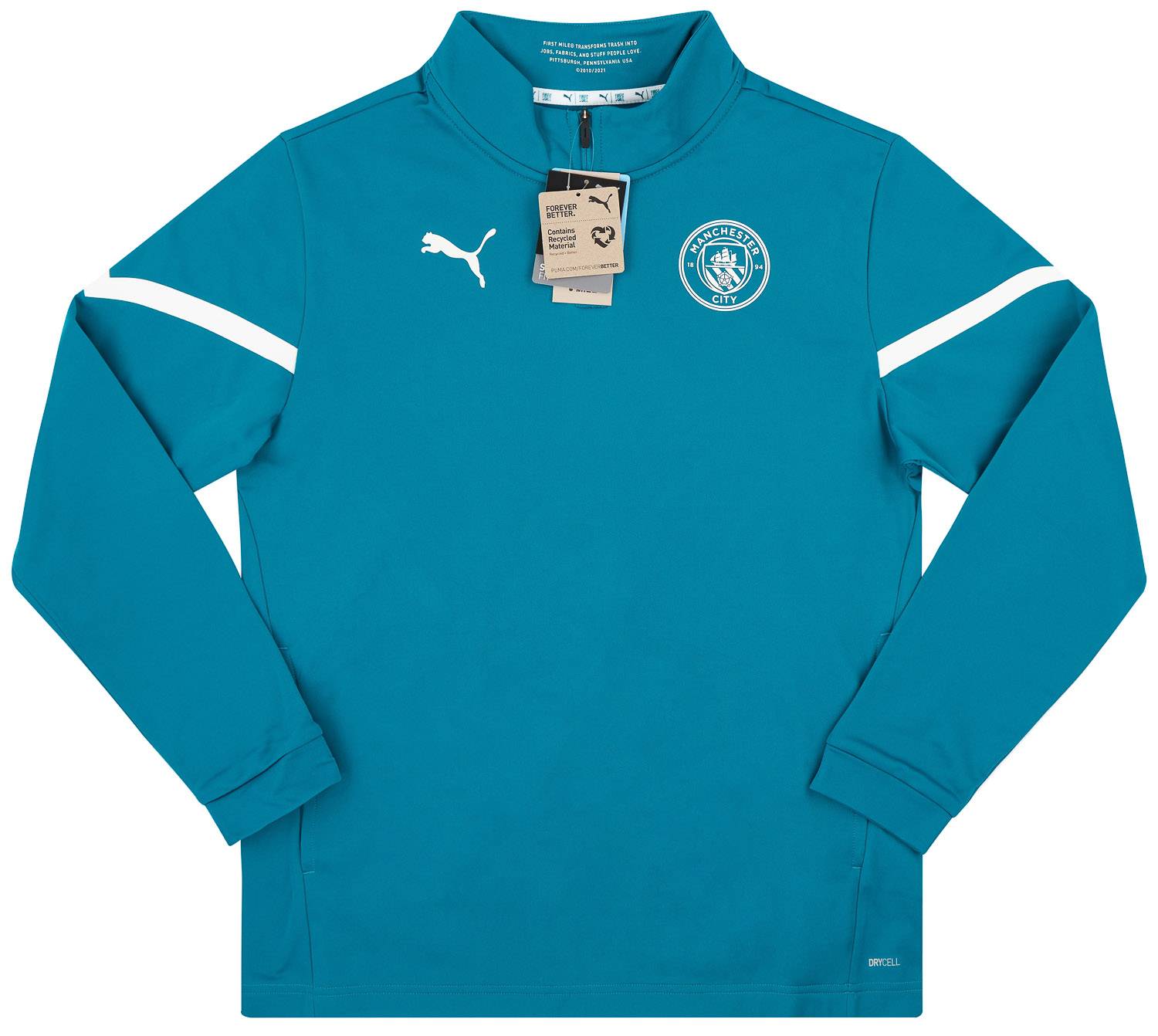 2021-22 Manchester City Puma Pre-Match 1/4 Zip Training Top