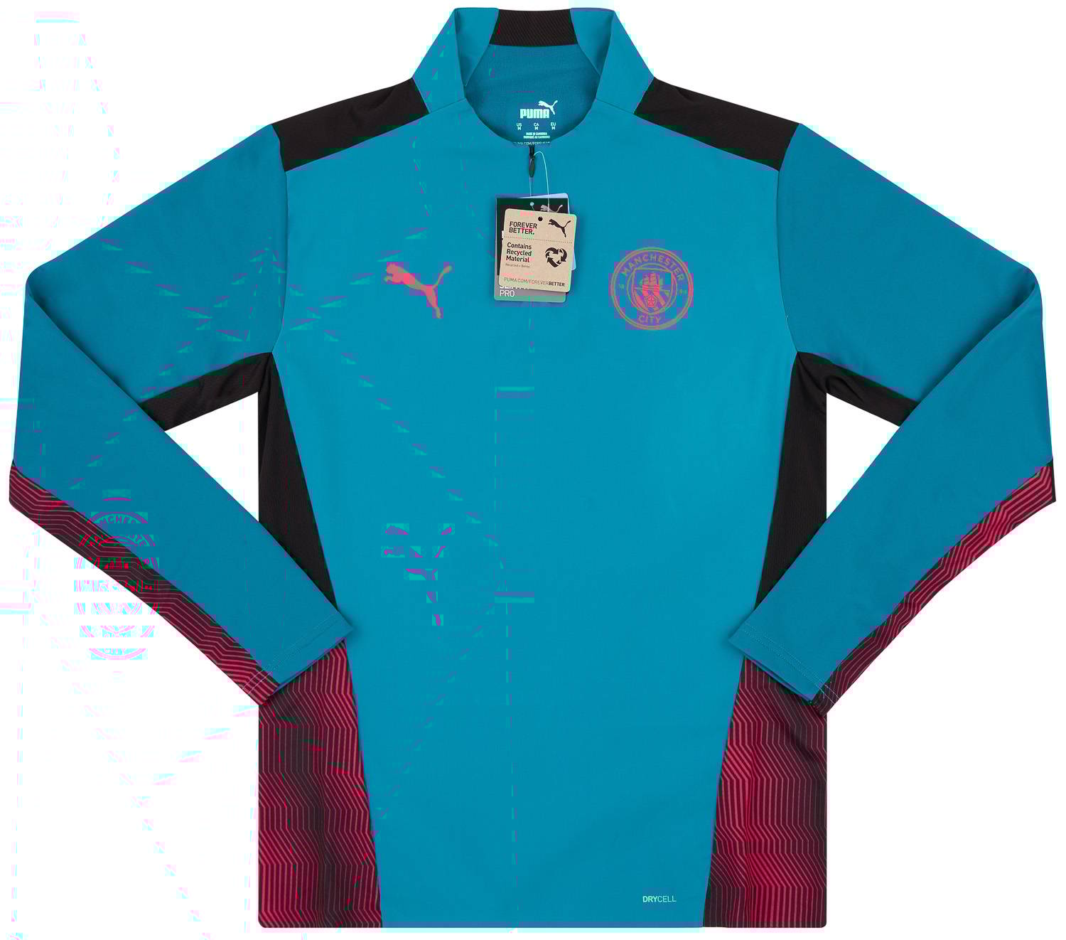2021-22 Manchester City Puma 1/4 Zip Pro Training Top - NEW