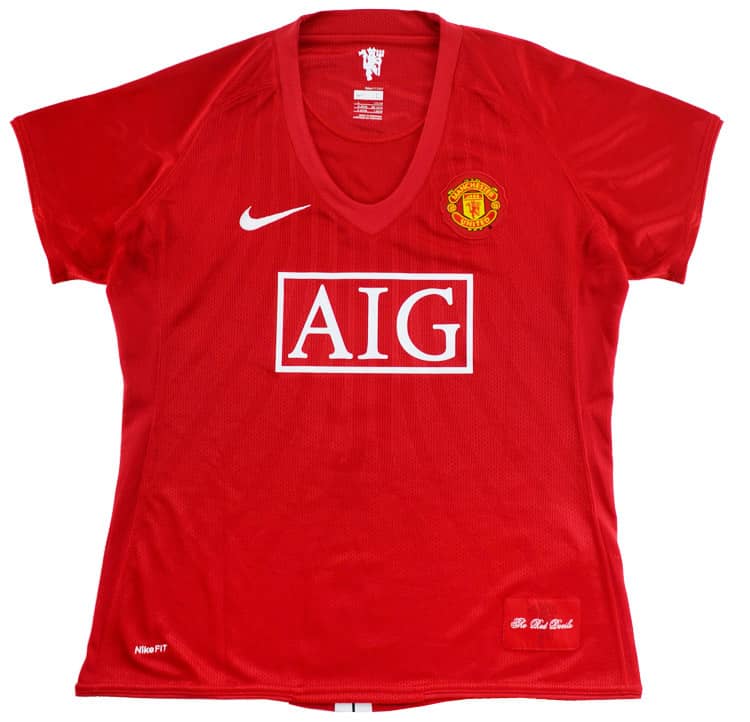 2007-09 Manchester United Home Shirt - 7/10 - Women's (L)
