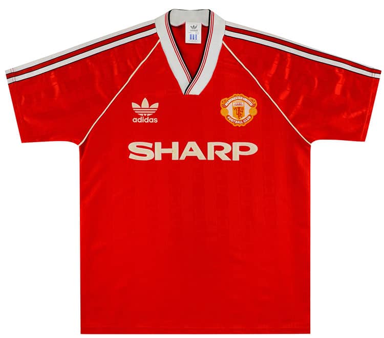 1988-90 Manchester United Home Shirt - 6/10 - (S)