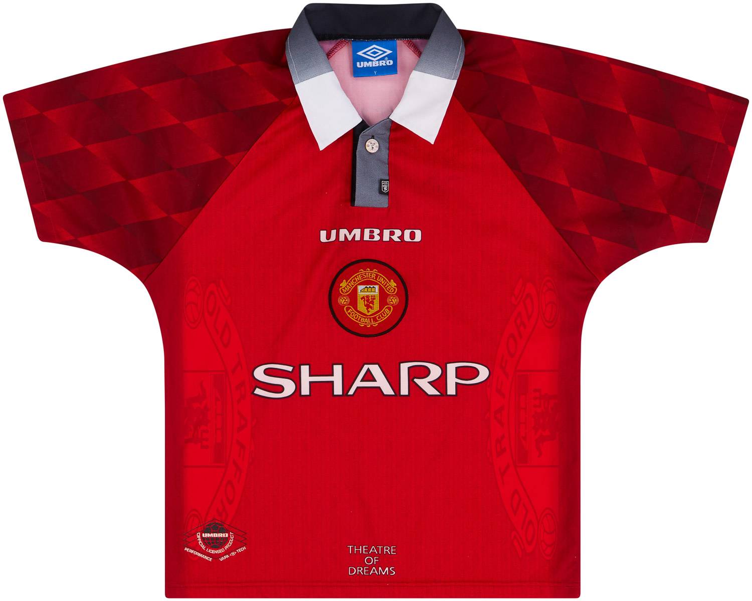1996-98 Manchester United Home Shirt - 7/10 - Y