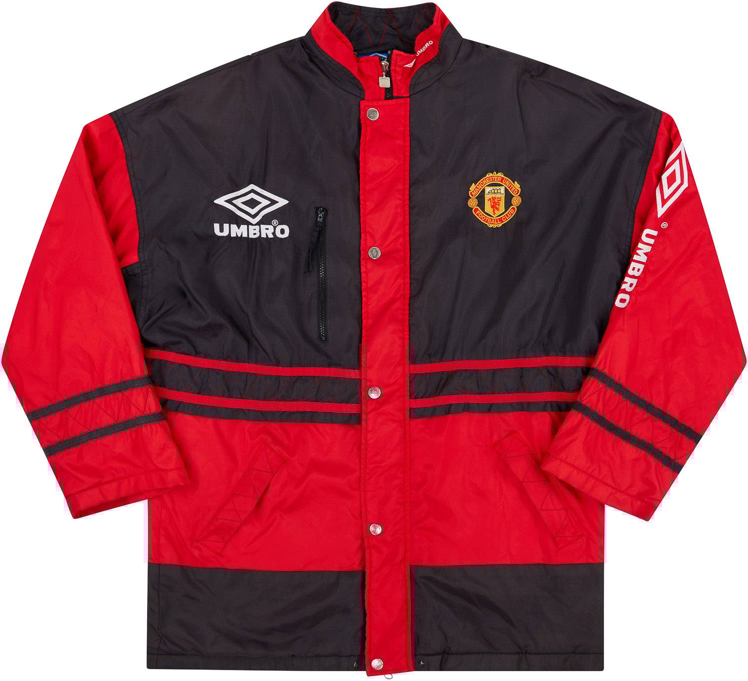 1996-97 Manchester United Umbro Padded Jacket - 8/10 - (S)