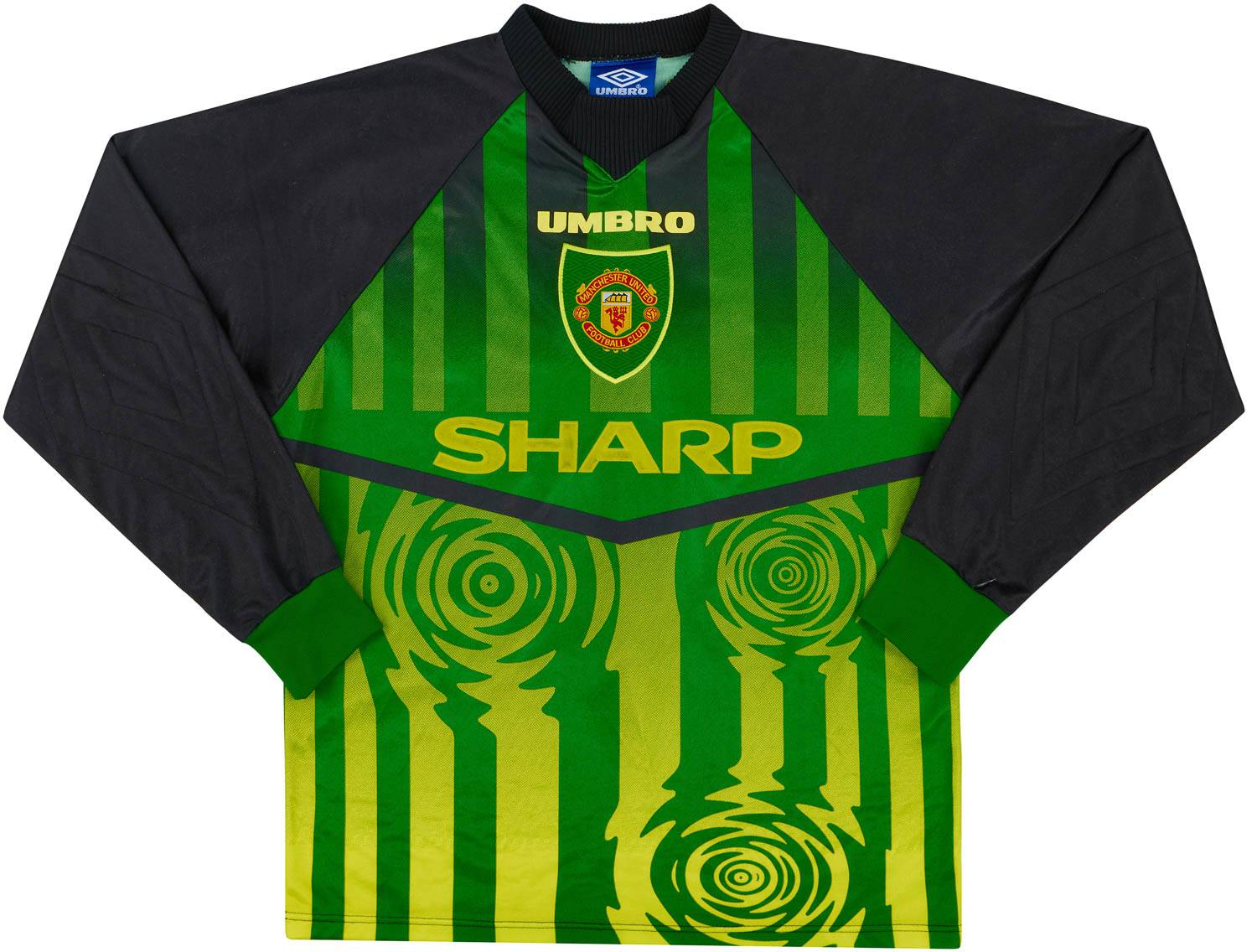1997-98 Manchester United Green GK Shirt - 6/10 - (Y)