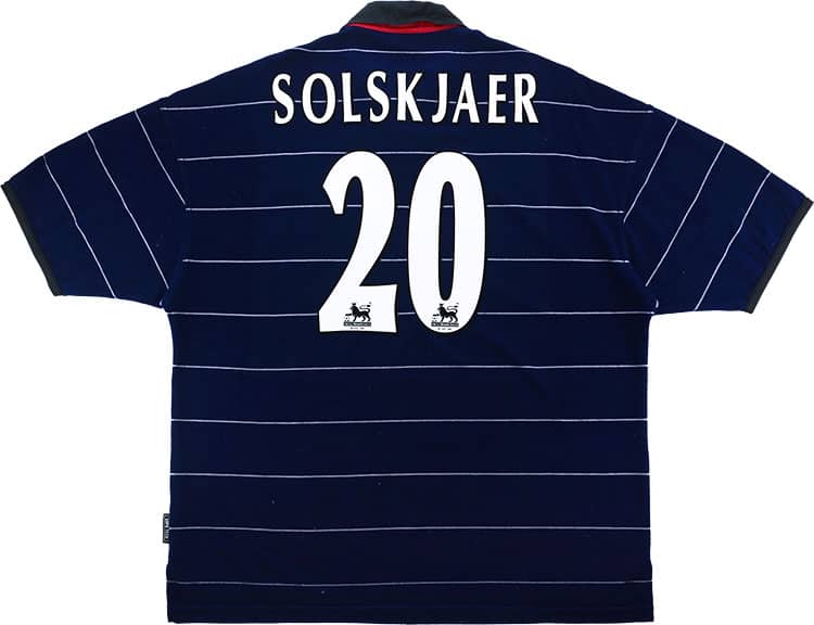 1999-00 Manchester United Away Shirt Solskjaer #20 - 8/10 - (XXL)